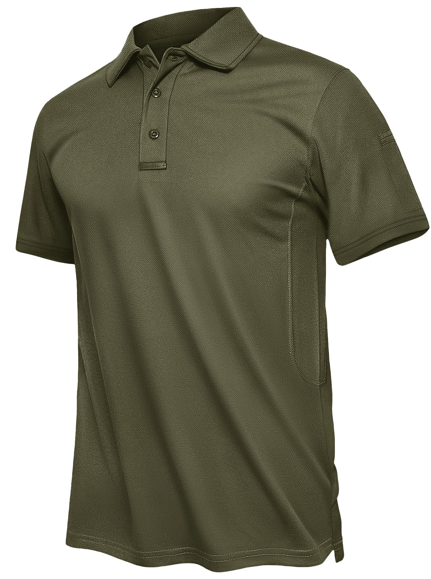Men's Quick Dry Golf Polo Shirt - Army Green S-image-2453626f-3ca1-481b-8da4-8fb2cfdca492-104242