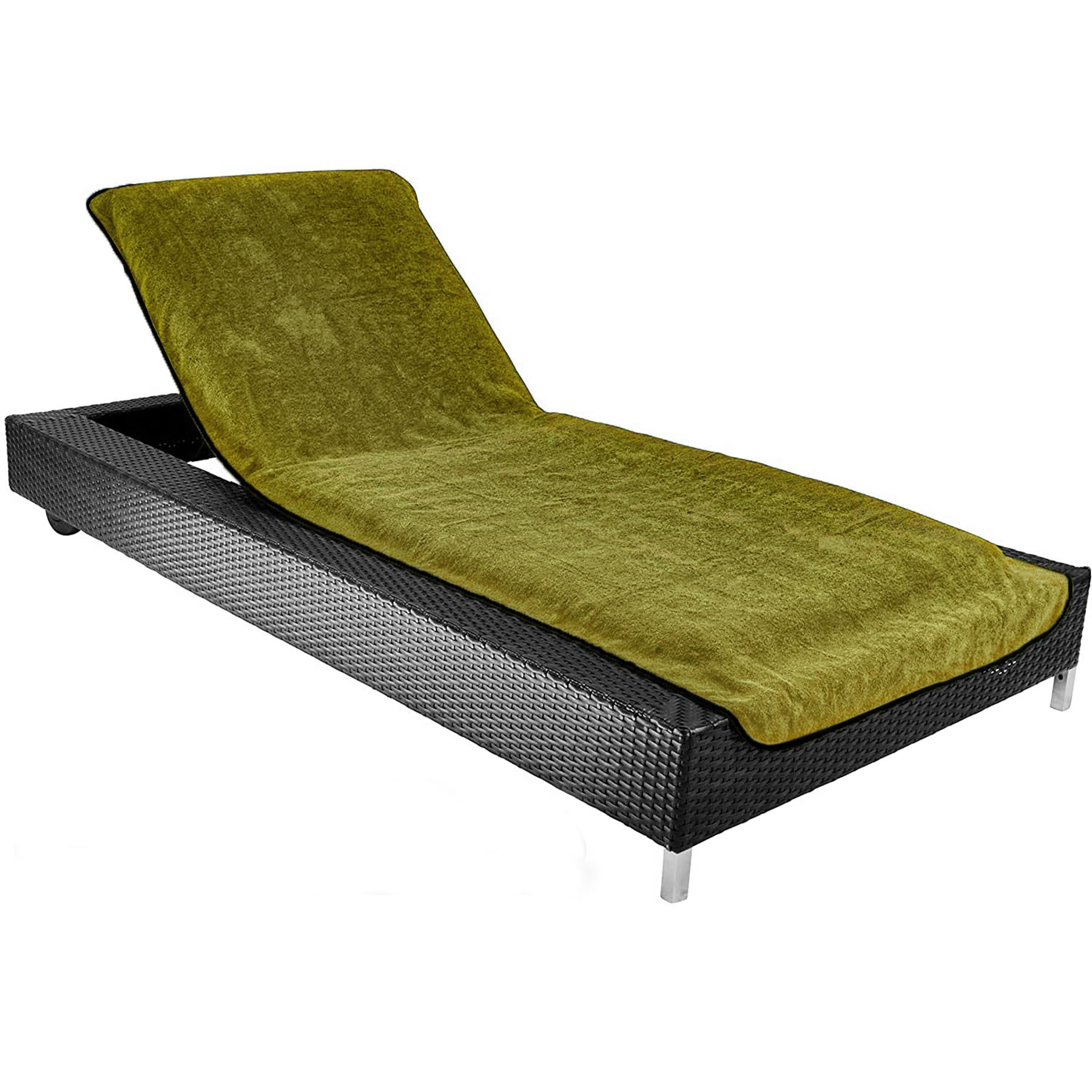 Lounger Chair Towel Cover - Green 72.5 x 200cm-image-25473136-892e-40e5-8c18-c184c1e4fd9e-119163