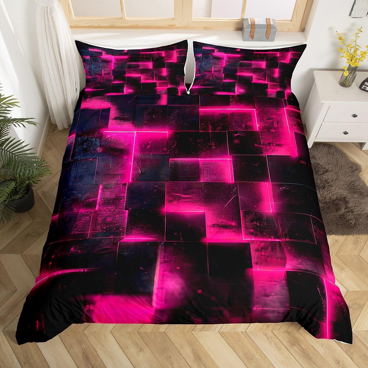 3D Geometric Duvet Set - Multi 02 Single-image-381fd84a-925f-472d-b1b4-ccbd2500f5be-114276