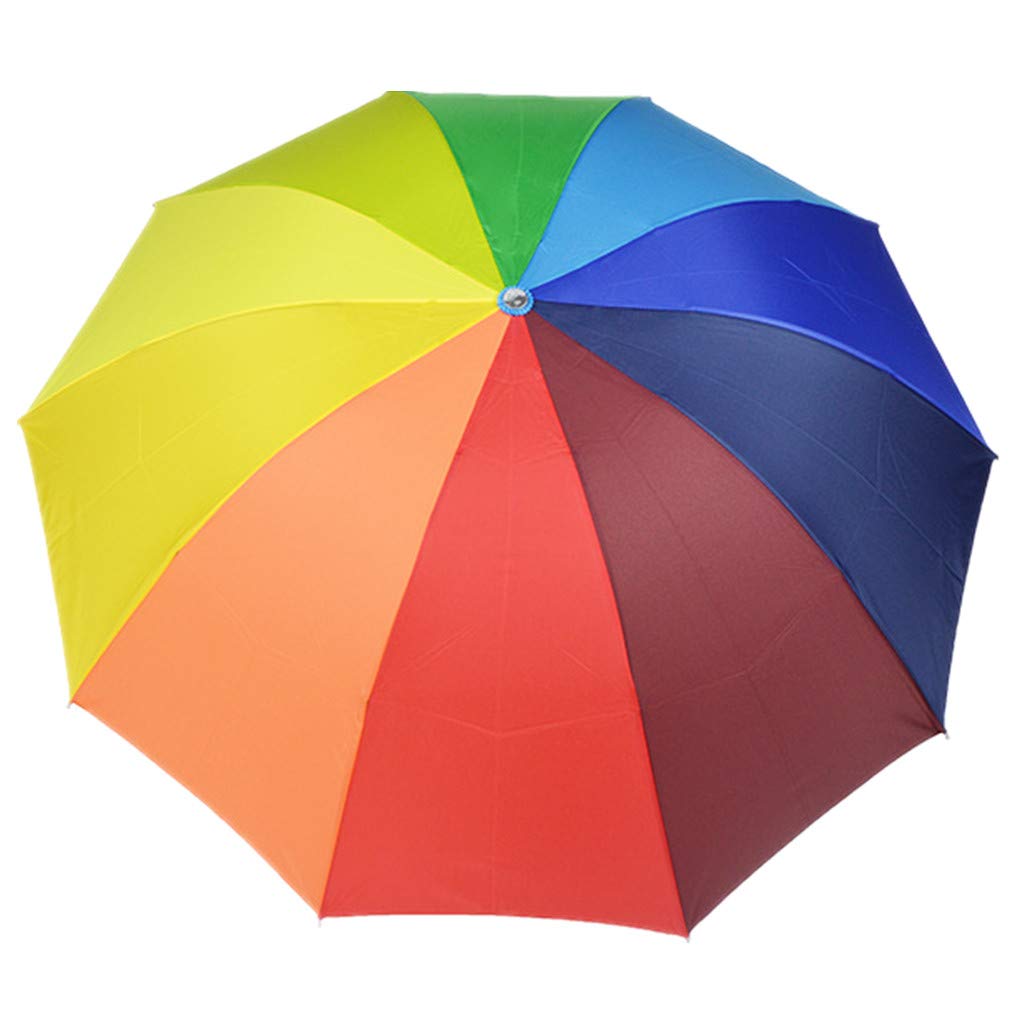 45 inch Rainbow Travel Umbrella - Compact, Windproof & UV Protective-image-4a3741ed-9fb0-4302-af8d-81f9ecfc4258-60133