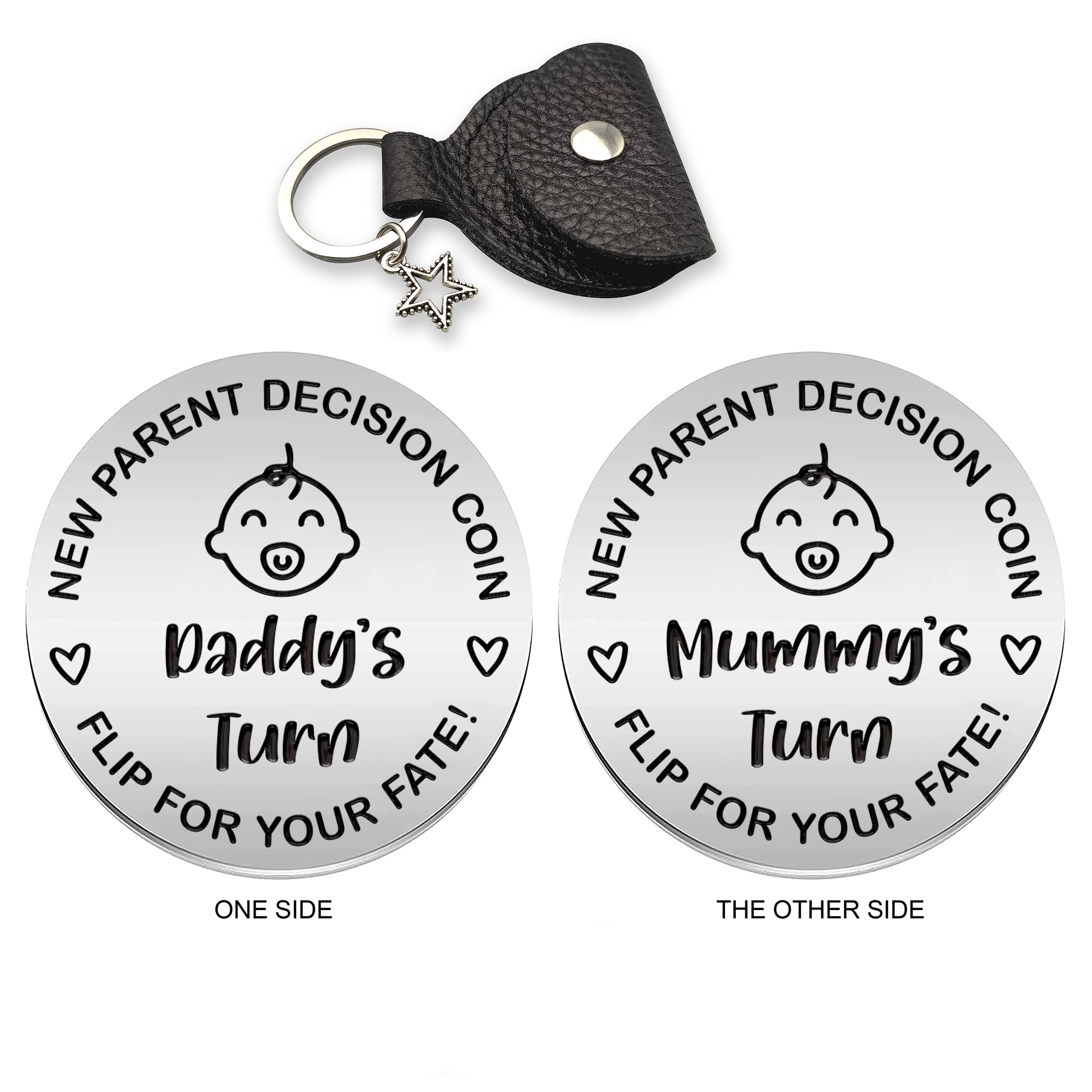 Stainless Steel Baby Pocket Hug Token - Double-Sided Keepsake for New Parents-image-a49e85de-0ffe-496c-9839-5b40efa7ffd6-57678