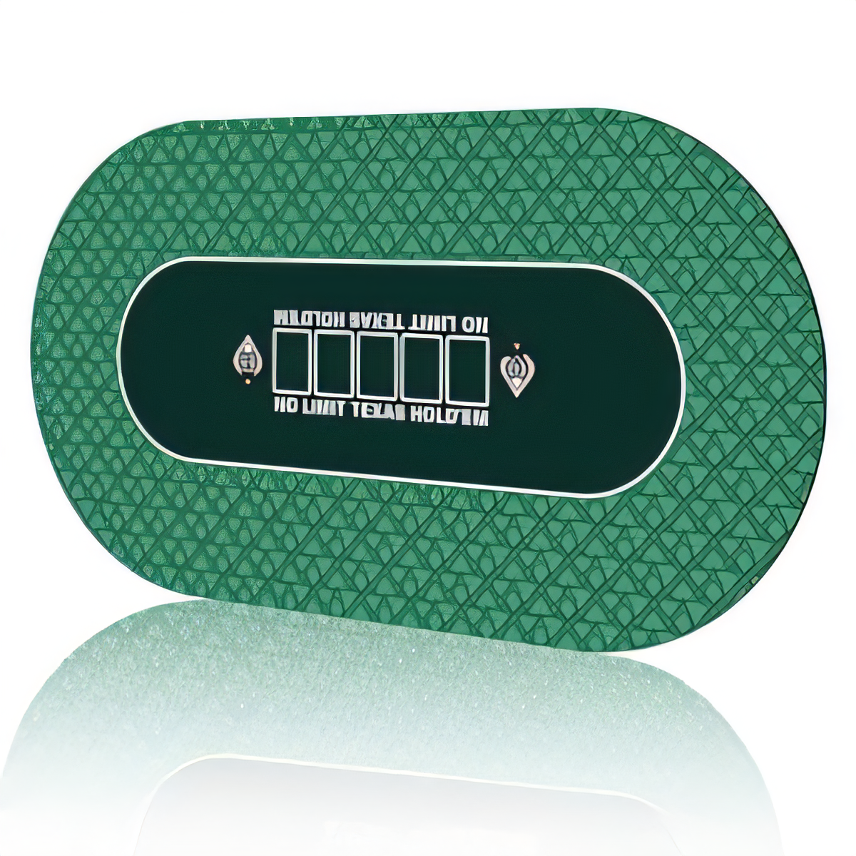 Poker Table Top Mat - 180x90cm Green Oval-image-65f2dd00-3a41-465a-84a3-80f5d91f421b-90887