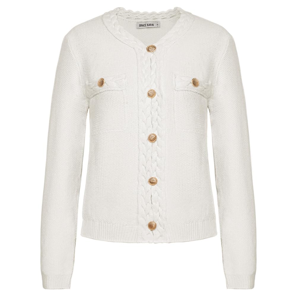 Women's Long Sleeve Cardigan - White XXL-image-797e68df-75ed-46e0-becf-f4a5ffe01cba-84168
