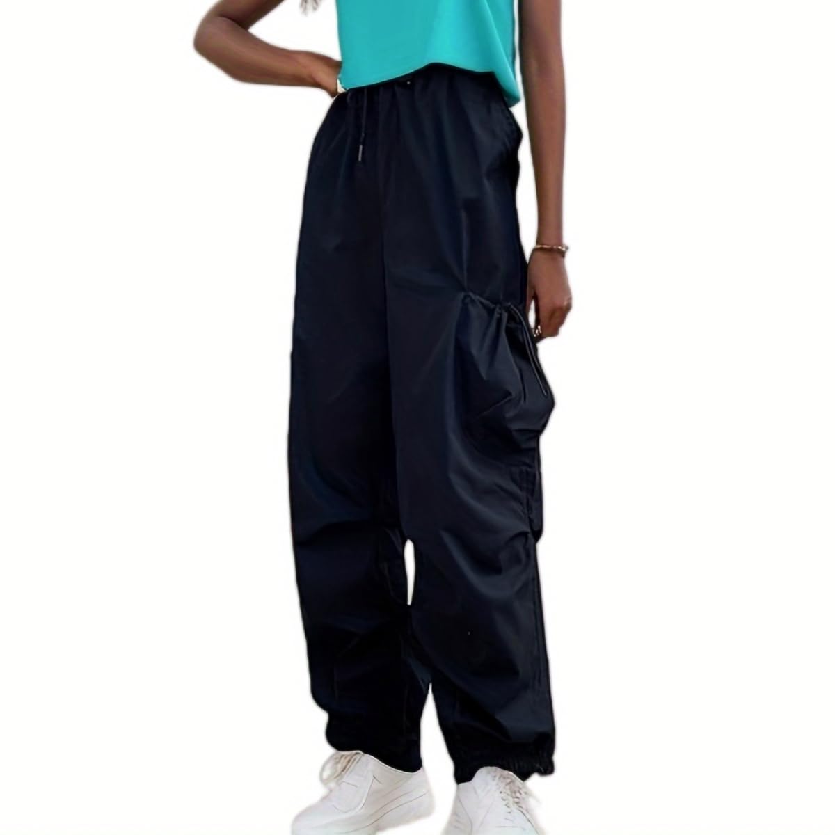 Women's Cargo Trousers Lightweight - Black S-image-adcb194a-07e7-48e3-851d-f05c84cd4b9d-113282