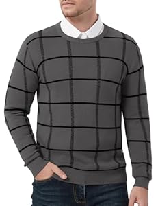 Men's Cotton Knit Jumper - Dark Grey L-image-c1c71647-2c02-442f-b56d-76c07ccdb5bc-115643