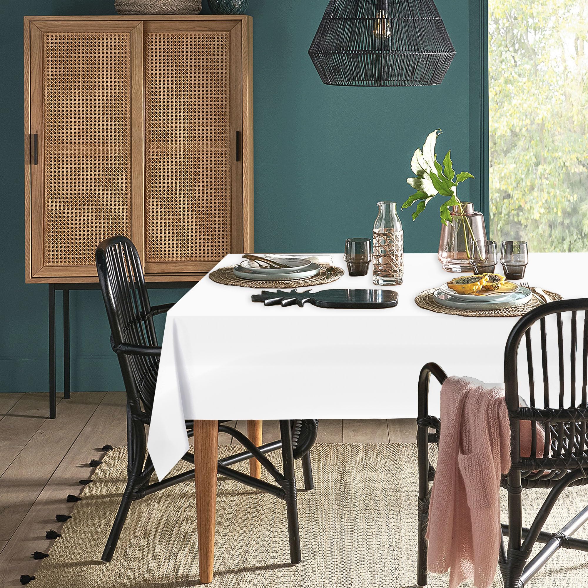 Rectangular Tablecloth - 140x240cm White-image-b8f68182-dc31-43d7-95f8-fcbaeb9f385d-84085