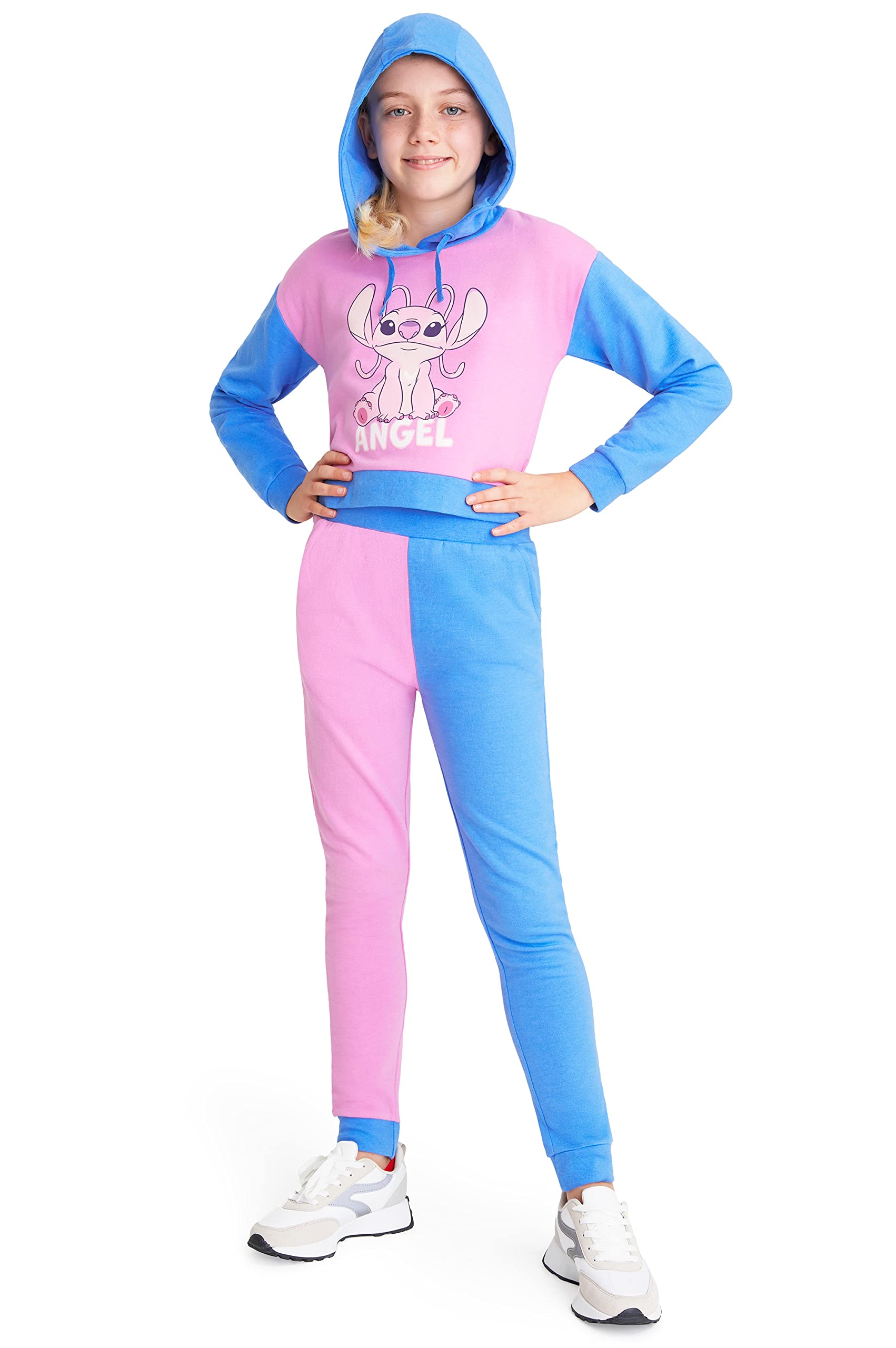 Girls Stitch Tracksuit Set - Pink/Blue 11-12 Years-image-abefe858-53c9-4958-a6f1-0ae87f3f9494-88505