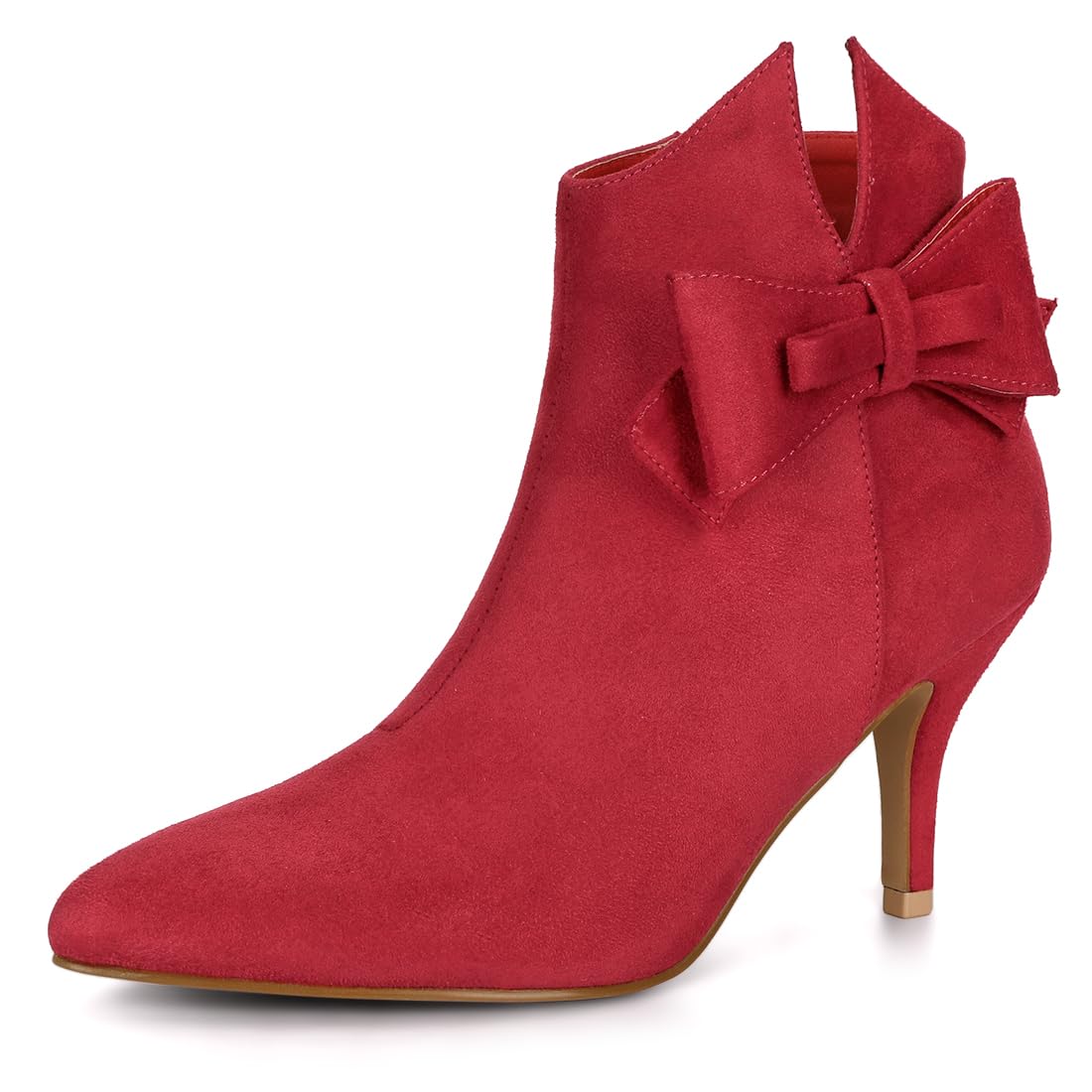 Women's Stiletto Heel Ankle Boots - Red 6 UK-image-3c03d71c-dcf3-49fe-9c48-903a4b29a6e2-88609