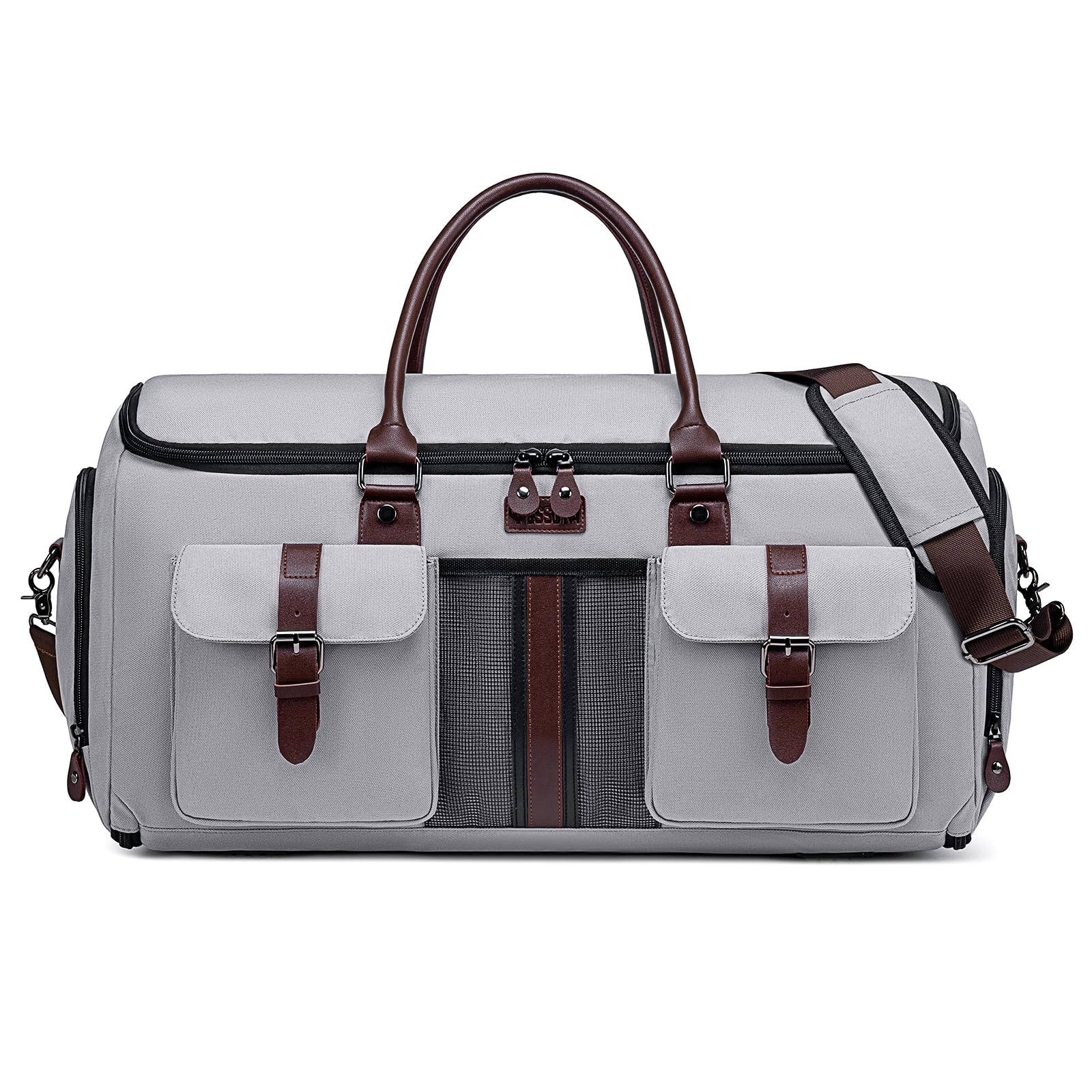 Garment Duffle Suit Carrier Bag - Light Grey-image-0364f9a2-4de8-4422-a63a-a1ed2df5c030-87055