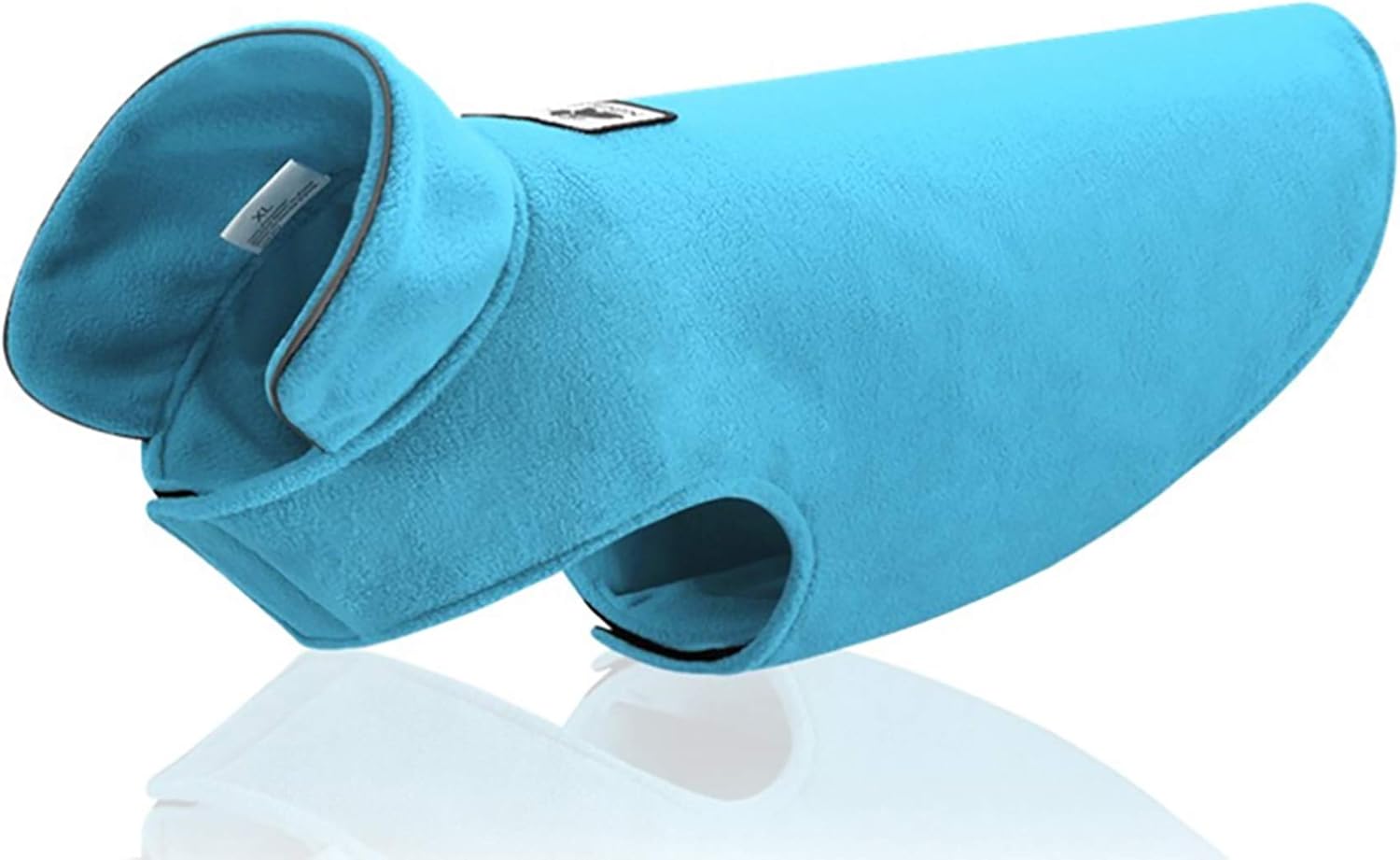 Cozy Fleece Reversible Dog Coat with Elastic Belly - Large Blue-image-243a5424-2bb5-401b-8cb3-4d8bf084ee51-66427