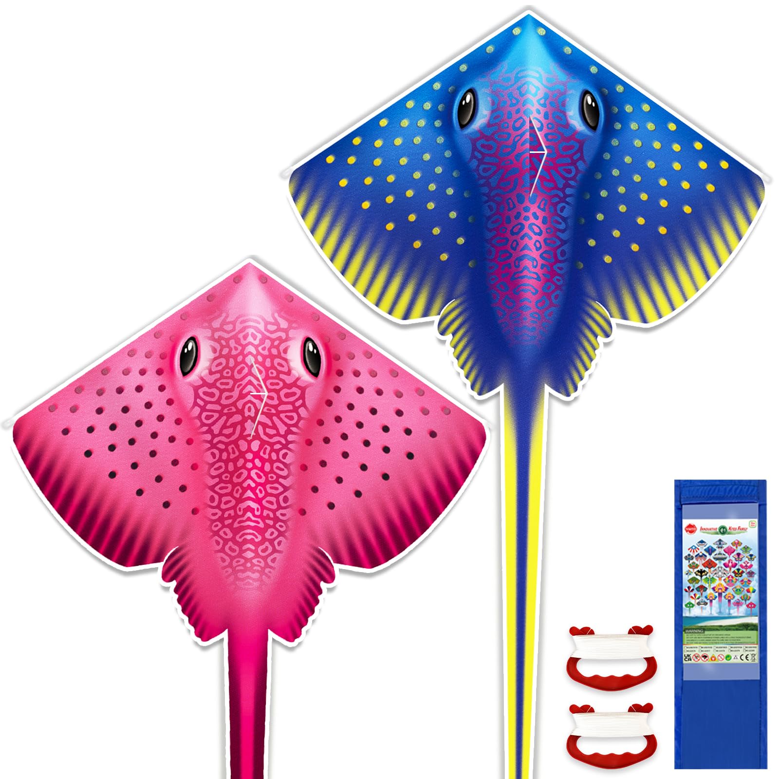 Easy-to-Fly Fish Kites 2 Pack - Perfect Outdoor Fun for Kids & Adults, Ideal for Beach Trips & Family Activities-image-539db647-cea8-49af-99cf-20530c85906e-67291