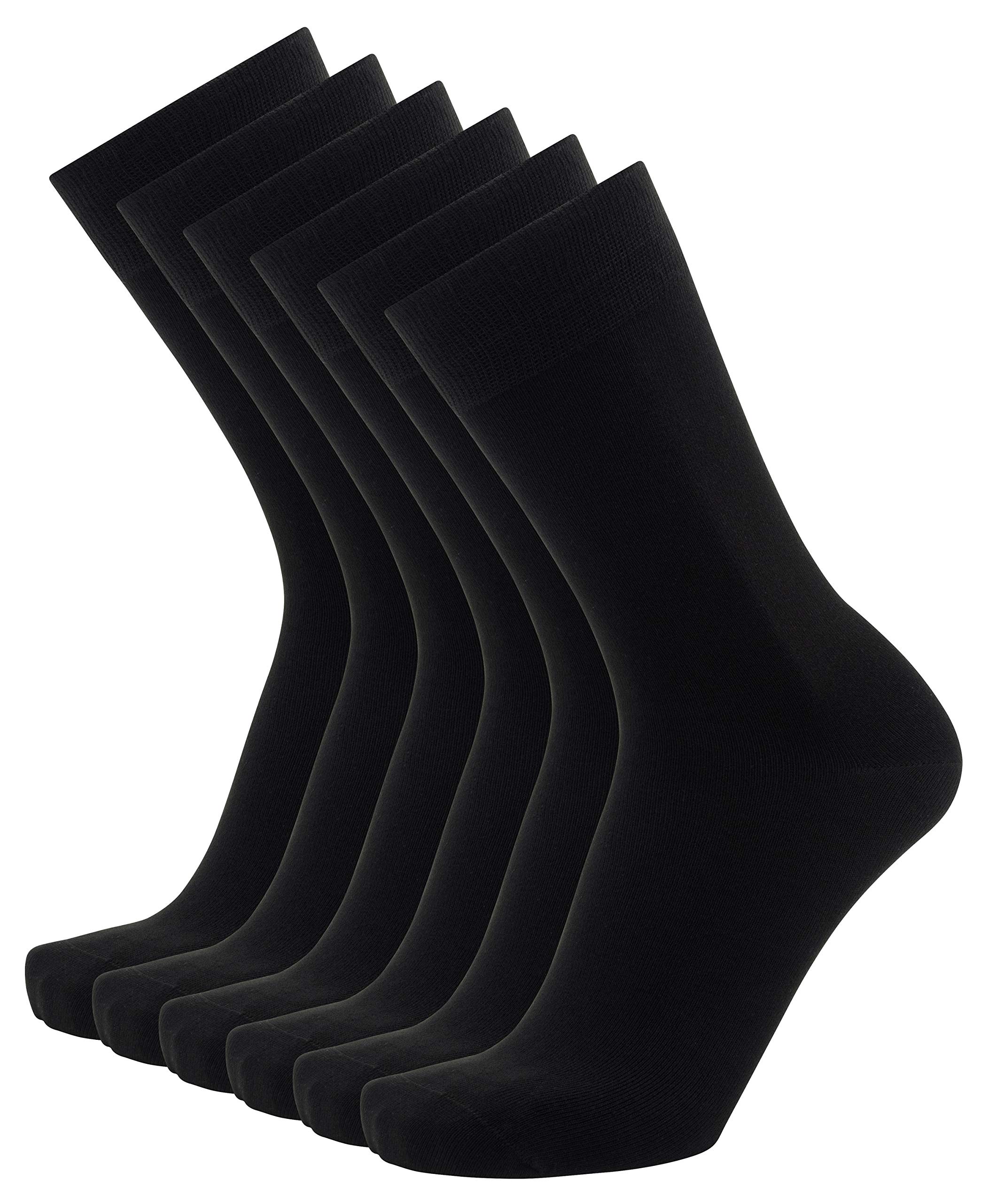 Men’s Bamboo Cotton Socks 6 Pairs - Black 6-8-image-ecd5b130-7973-4699-a7f5-1e394e7ecb9c-110379