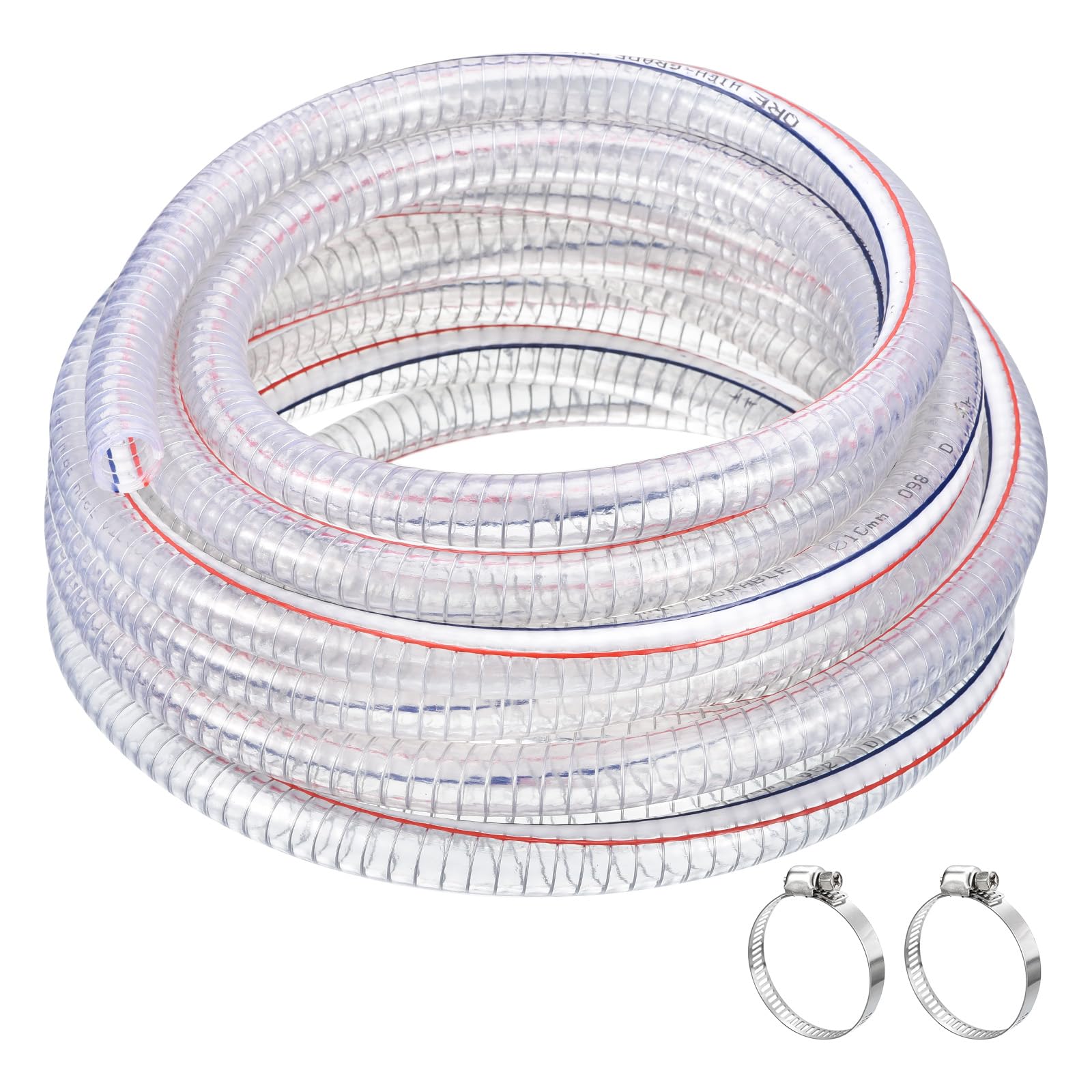 Reinforced PVC Tube - 1-1/4" ID x 25ft Clear-image-96e0f17d-26b4-472c-90a6-5fddd092abbf-84535