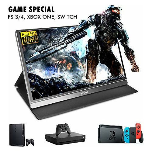 Aztine 15.6 Inch Portable Monitor 1920Ã—1080 Full HD IPS Screen