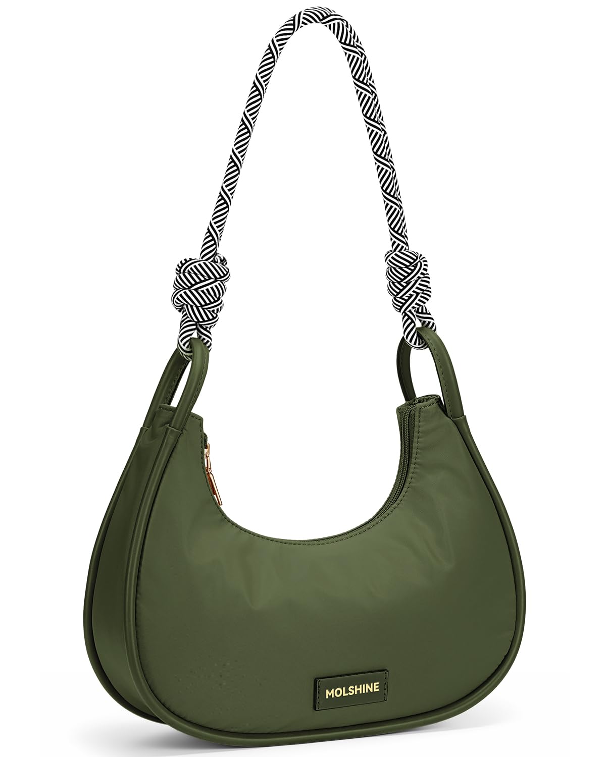 Women's Crescent Shoulder Bag - Army Green-image-9b5a4a98-46cc-47a8-9baf-e887eddb908f-99388
