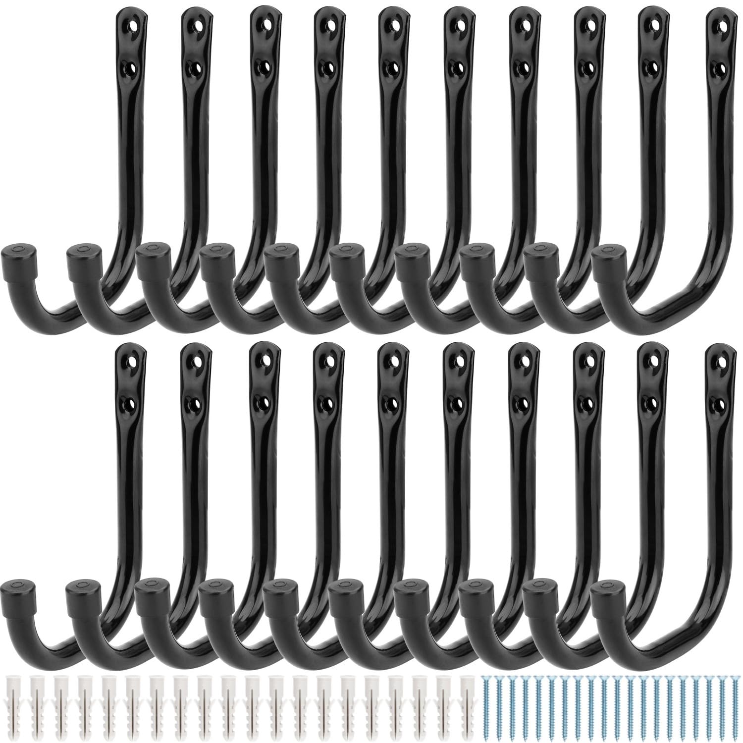 20 Pcs Garage Hooks Heavy Duty - Black 10.5cm-image-ba4341ac-2e14-4518-9591-50c5b69dcea0-112292