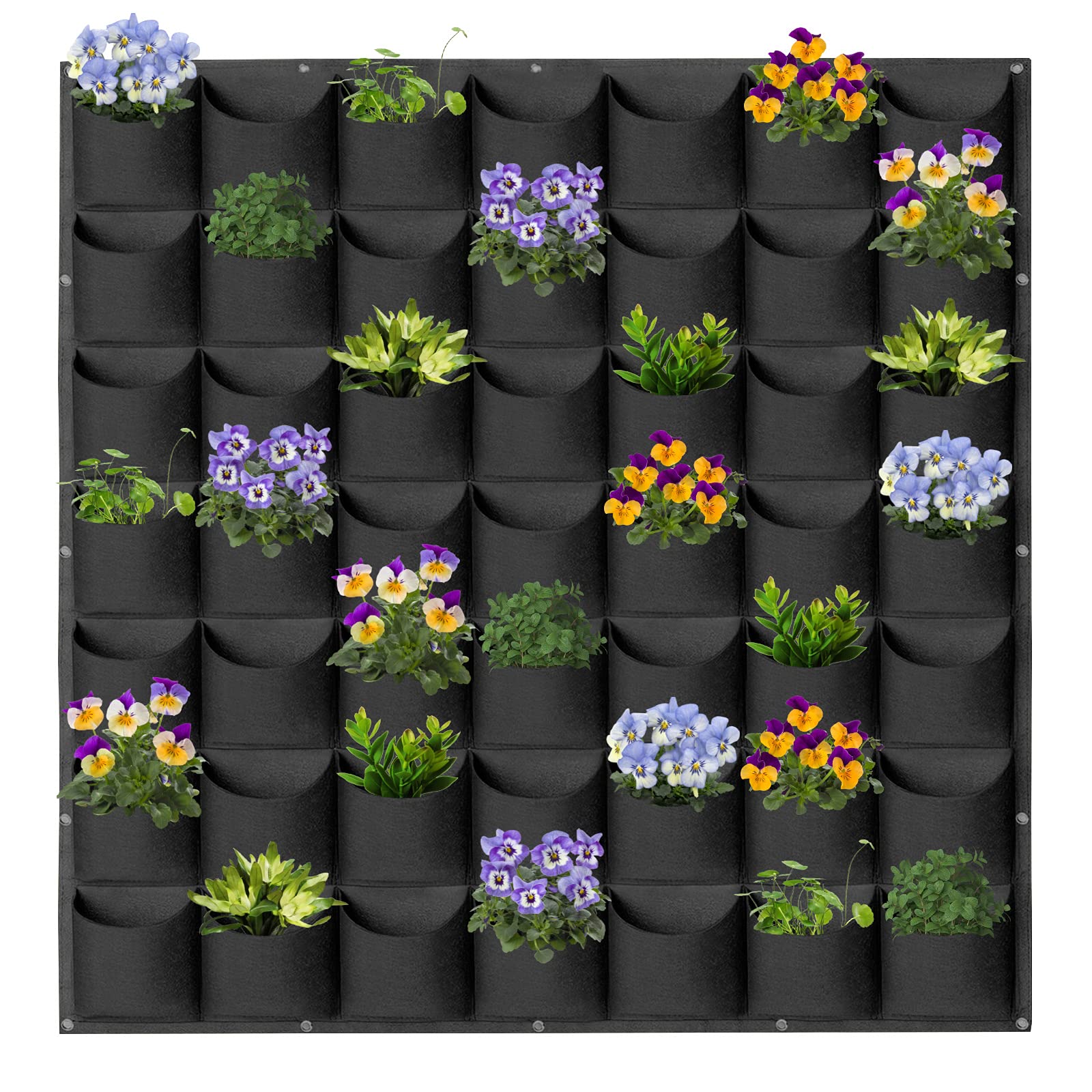 Vertical Planter Bag 49 Pockets - Black 49 Pockets-image-63b12c38-b13a-4201-bf18-7adad70ae605-110035