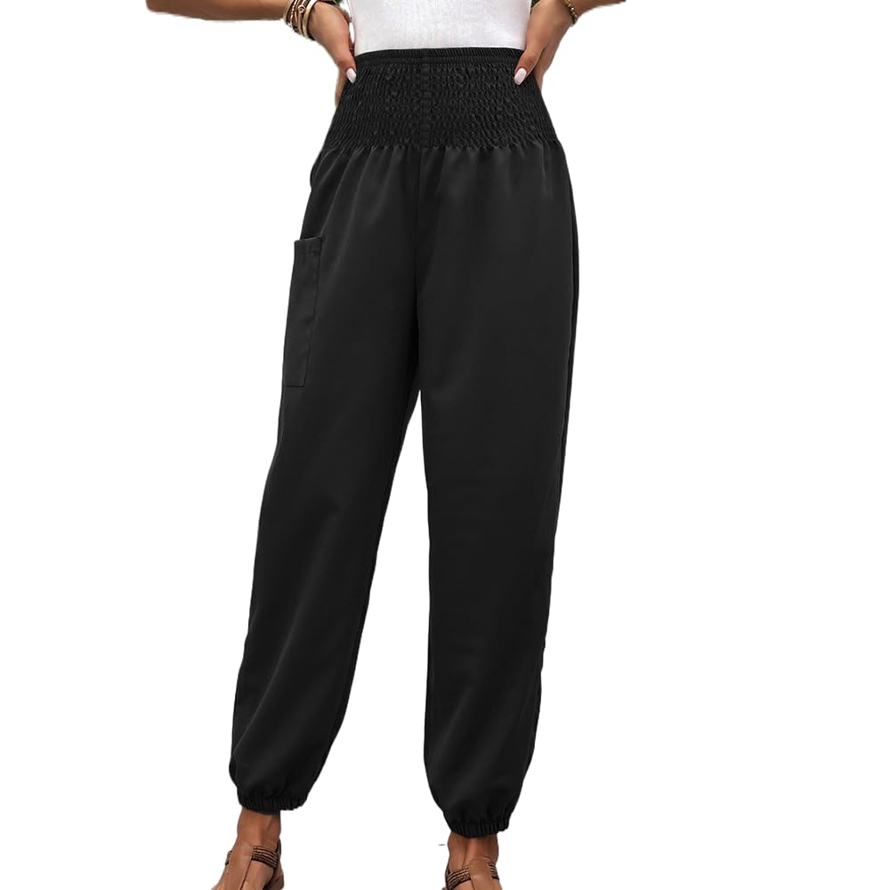 Women's Harem Pants High Waist - Deep Black S-image-8c1edc91-7947-4701-a04b-ffc0ada2e8fb-114758