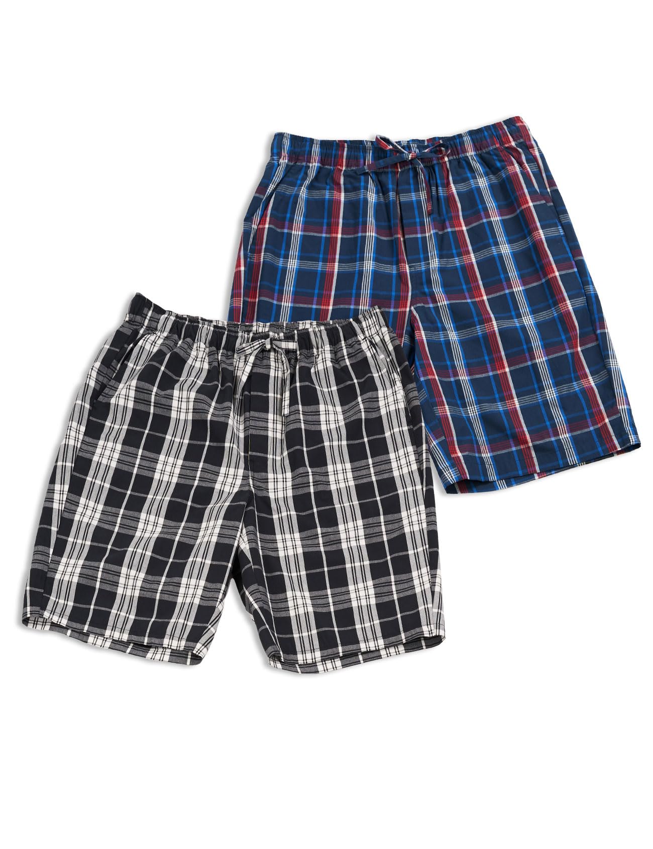 Men's Cotton Lounge Shorts 2 Pack - Multicolour 2 Small-image-947ab07a-dbd1-42c6-afb8-e297eba7a519-95895
