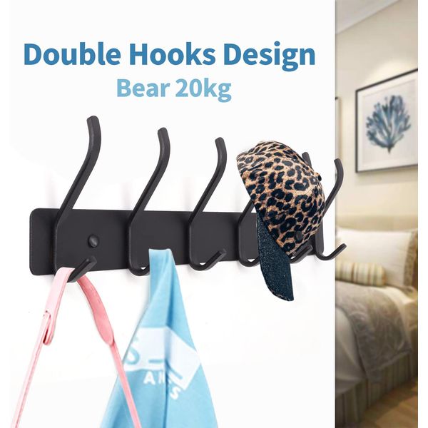 Coat Hooks Wall Mounted, Heavy Duty Door Hooks For Wall With