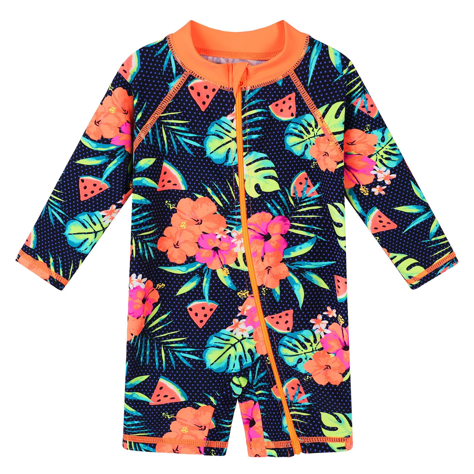 Girls Swimming Costume Kids Sunsuit XFGIRLS UPF50+ S446_BlackFlower 6M-image-770ff38c-3a83-4949-a104-bca3c9faedb9-64810