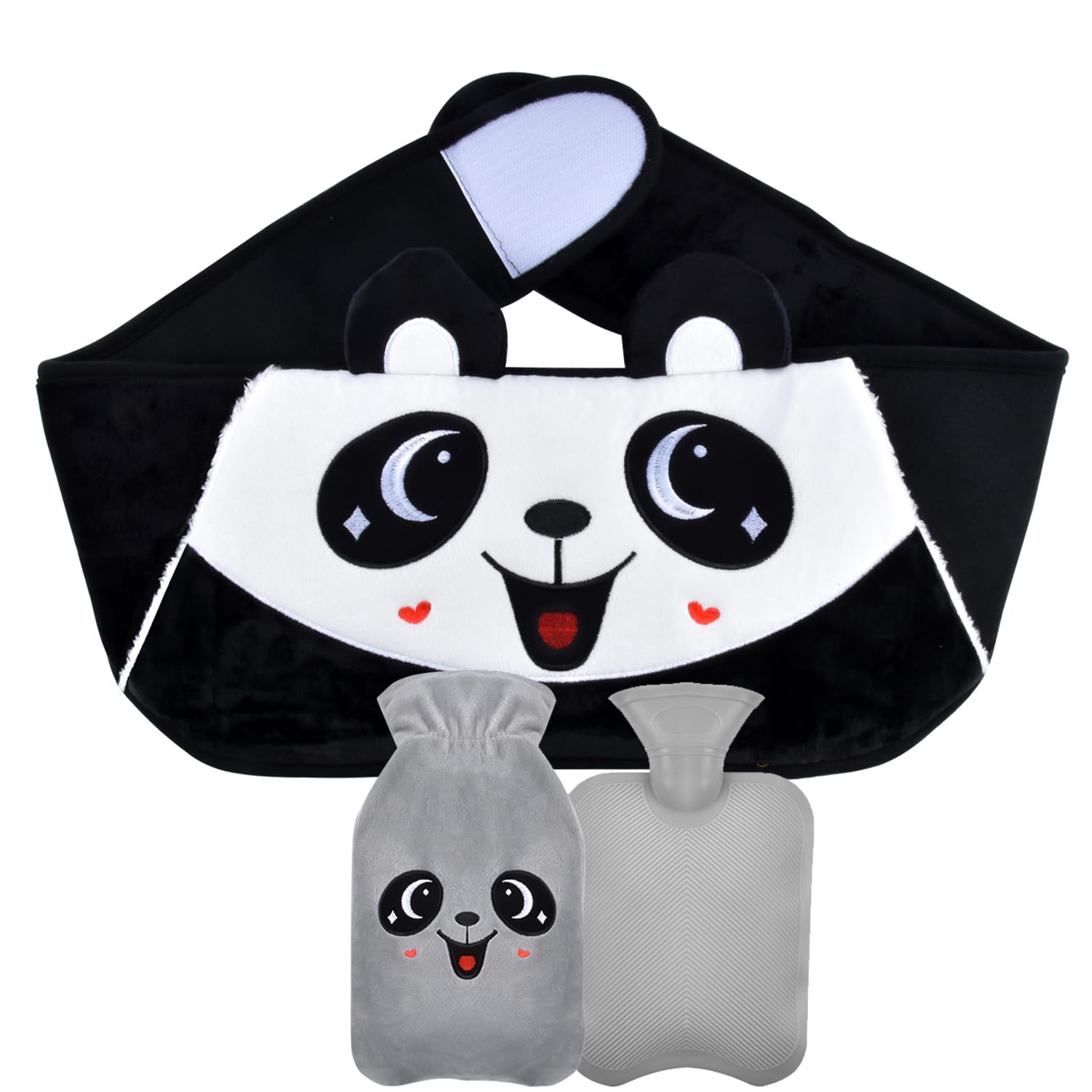 WUUDWALK Hot Water Bottle/Water-Filled Hot Water Bag with a Soft