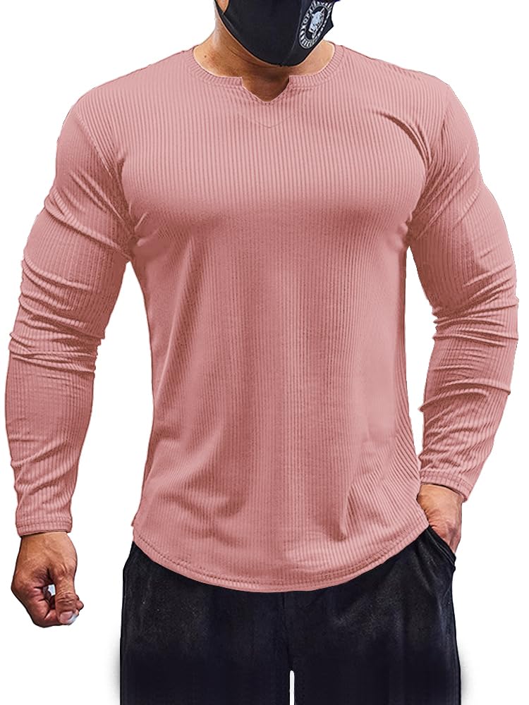 Men's Slim Fit Muscle T-Shirt - Pink S-image-a9d6e075-ce1e-432c-8c05-0717f1e61691-113452