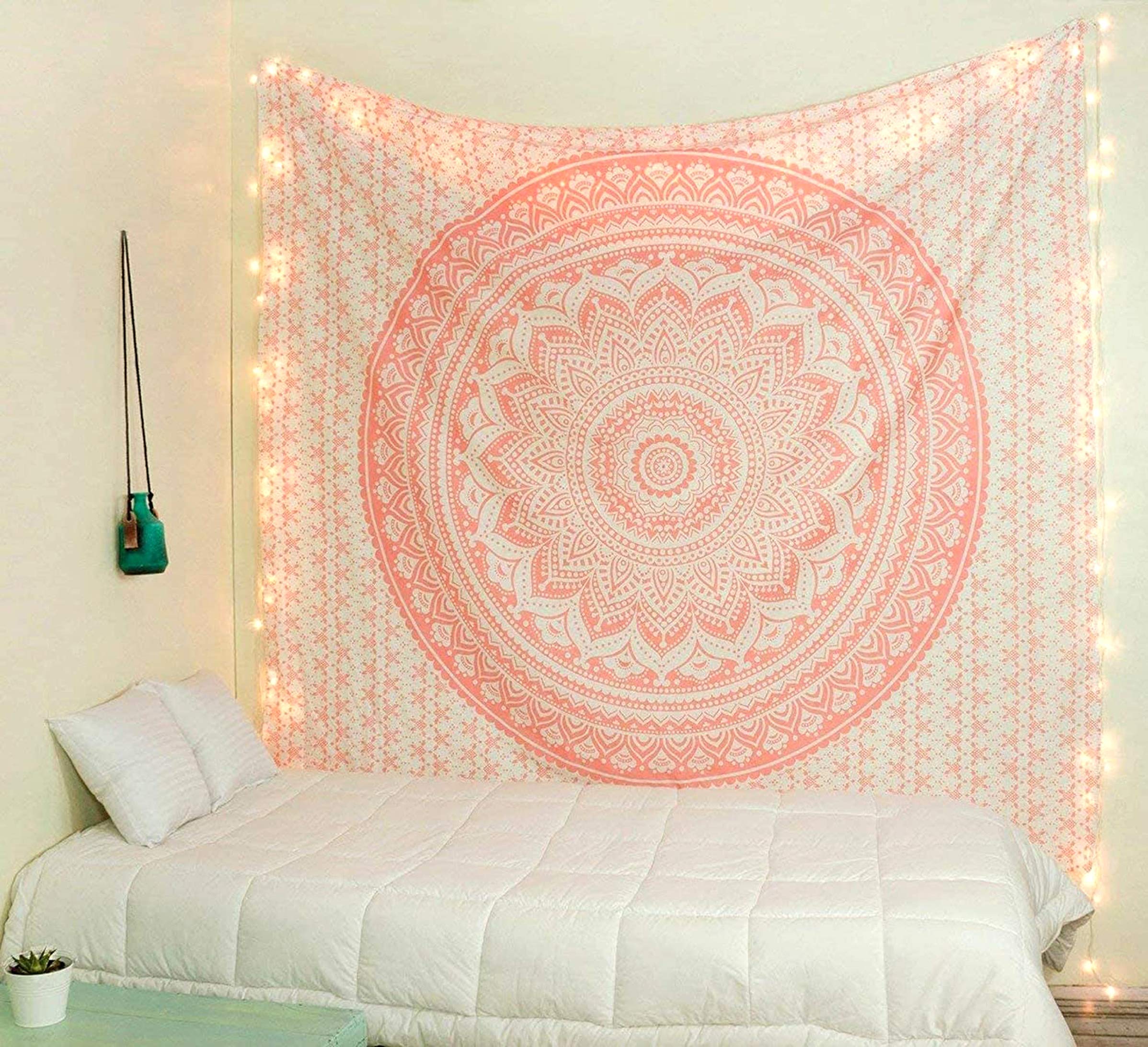 Mandala Cotton Tapestry Bohemian Décor - Rose Gold Ombre 232x208 cm