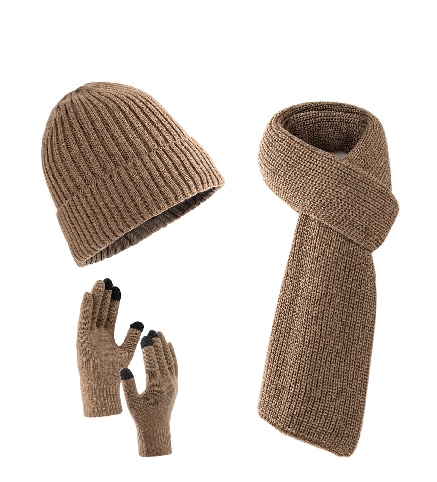 Scarf Beanie Gloves Gift Set - Khaki M-XL-image-2287860e-0e86-4514-b676-acfc0fd24981-110213