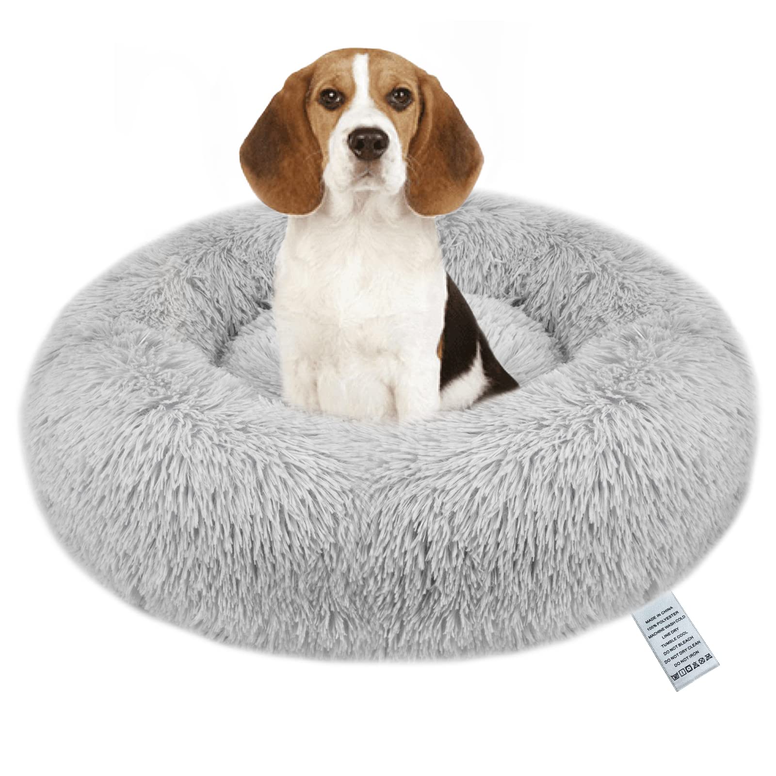 Calming Donut Pet Bed - Light Grey XL-image-d7d6064c-5880-4659-98c6-9be89f793768-109901