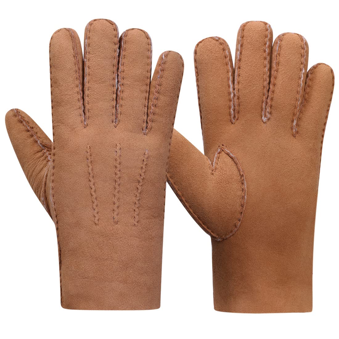 Men's Suede Leather Gloves Wool Lined - Cammel S-image-2f1bd1f6-ed1b-4452-b2f8-3f36199d52e4-111901