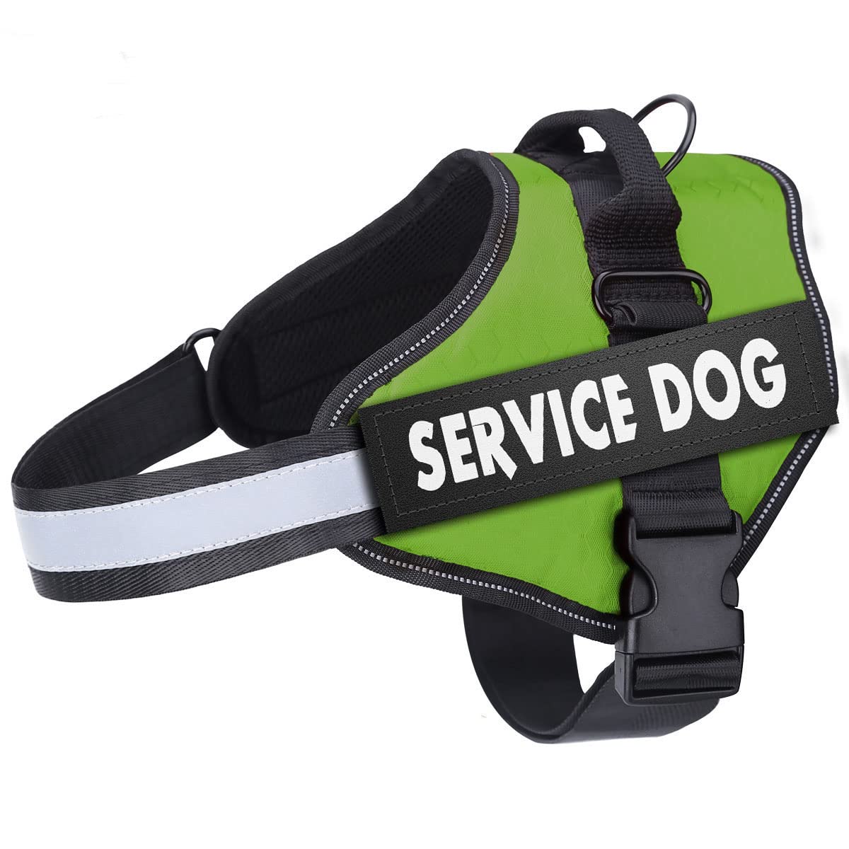 Belababy Soft No Pull Dog Harness Adjustable Large, Harness（Green）-image-ef63b650-3dfd-4b54-8548-53e0df44a275-36405