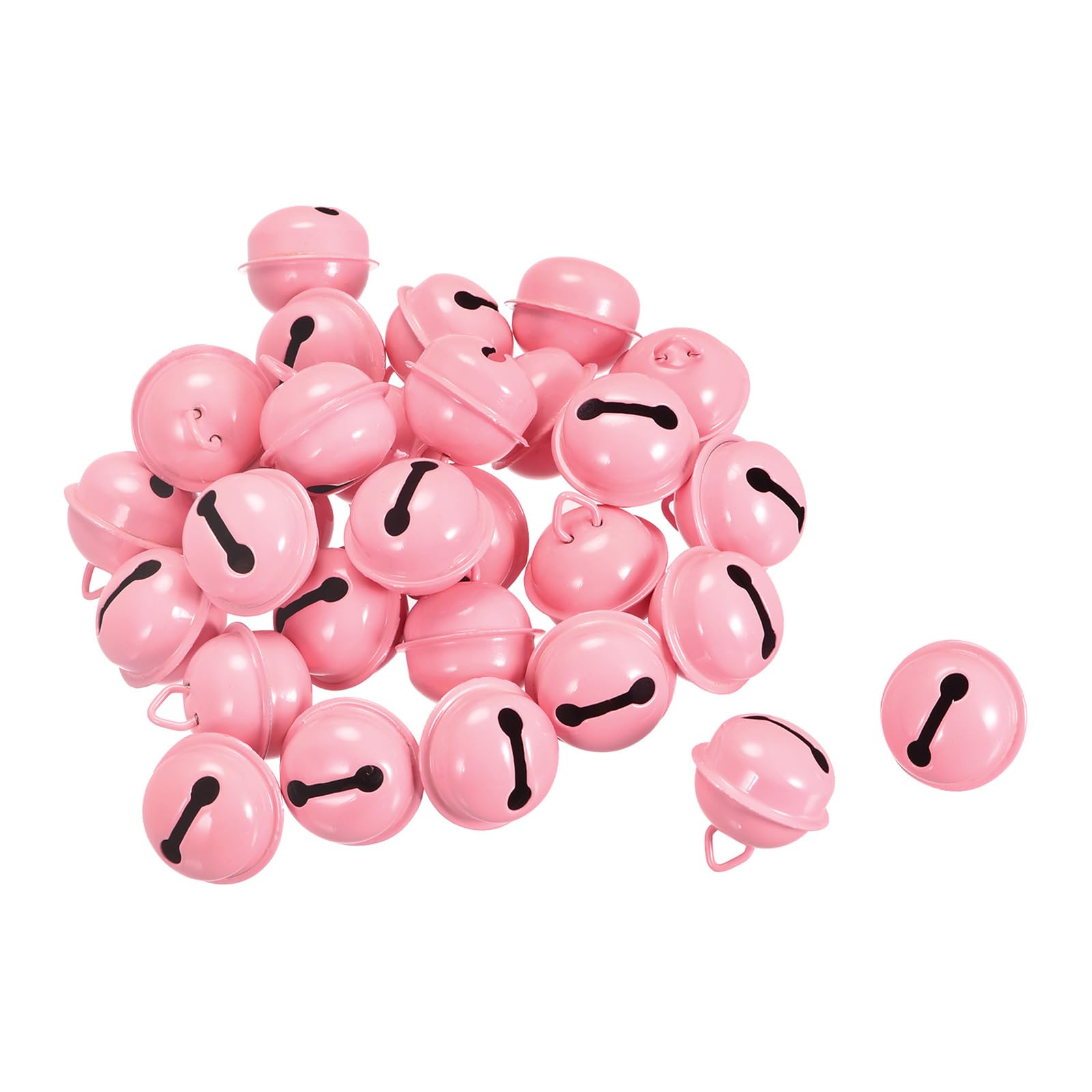 Deep Pink 22mm Jingle Bells 30pcs for DIY Crafts, Christmas & Home Décor