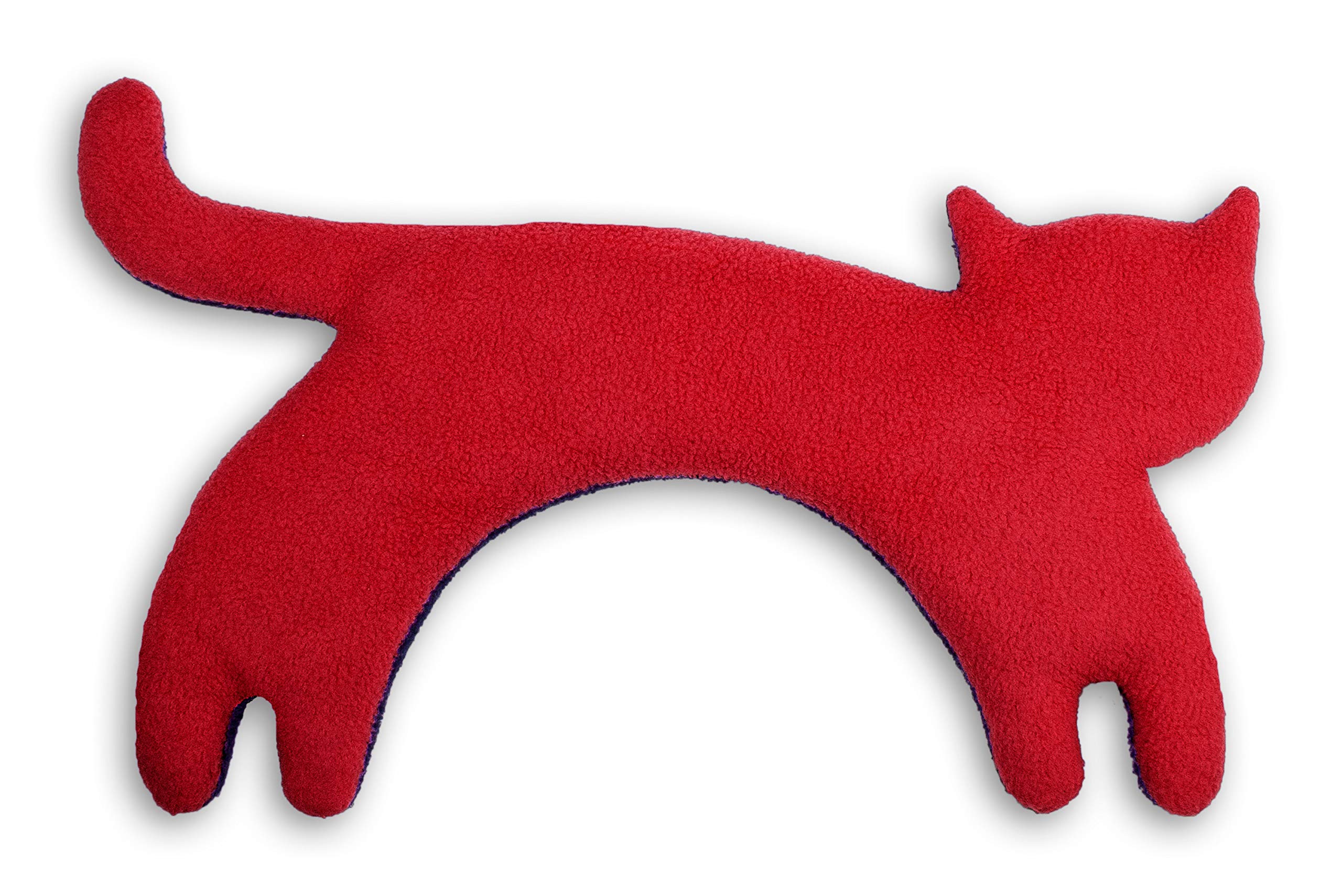 Warming Pillow Plush Cat Cushion - Red Medium-image-160c58ef-d06a-46c5-98c4-21681a209b46-112182