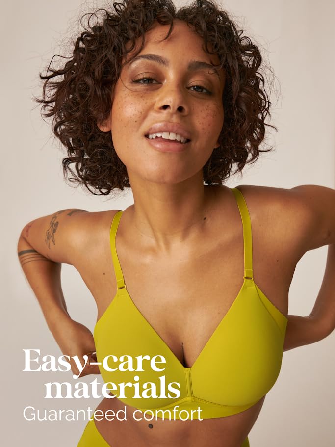 Wireless Seamless Bra - 36C Golden Olive-image-730c1934-e5b9-4fd1-b8e7-3473381e3b4b-90608