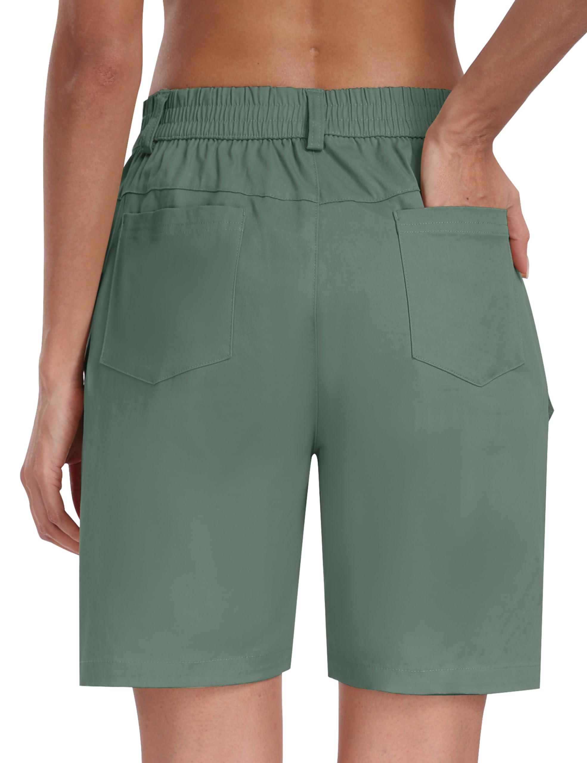MoFiz Womens Golf Walking Shorts Ladies Cargo Shorts Lightweight