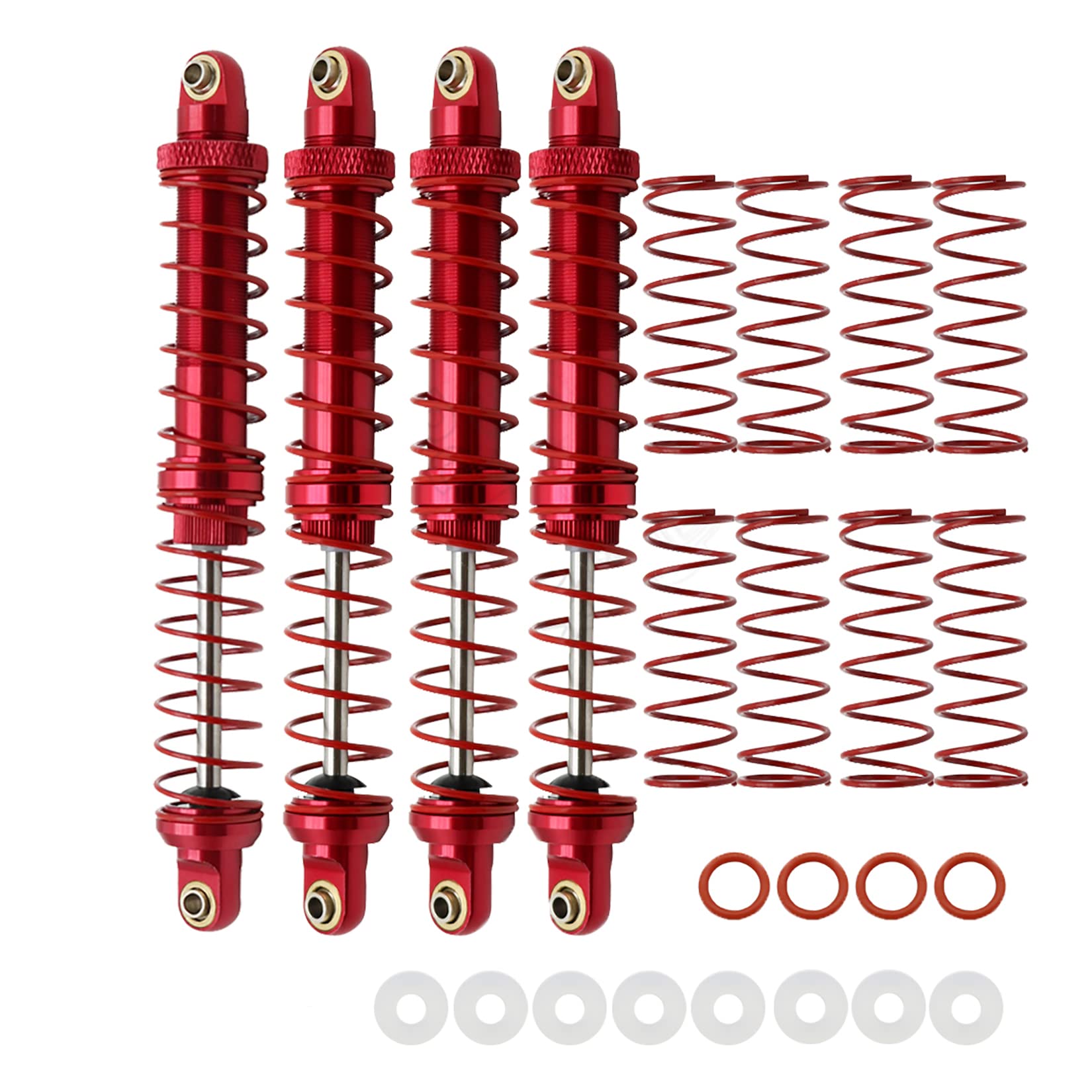 RC Shock Absorbers Adjustable 4-Pack - Red 110mm-image-5b070831-2097-4922-8089-16b66d916b23-113602