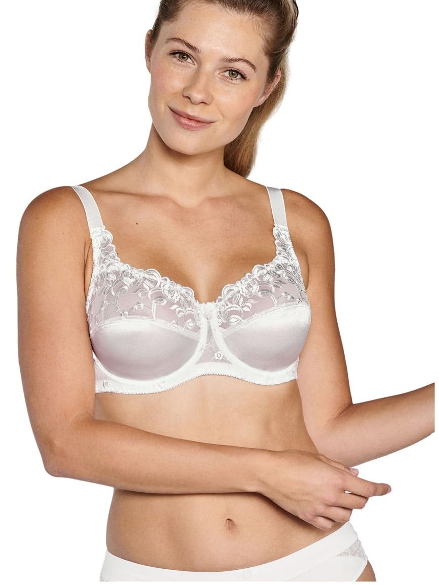 Naturana Women's Underwired Bra 46 White D - Excellent Support & Beautiful Décolleté-image-4e2b791a-2c8b-4291-a5d3-d2296f335aee-55091