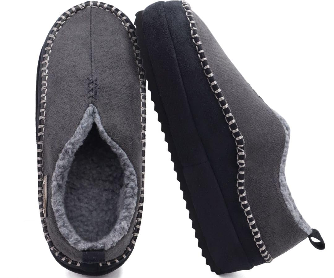 Men's Clog Slippers Memory Foam - Grey Black UK 12-image-67175442-b5bc-4b9e-afc8-38209bbb78a1-94940
