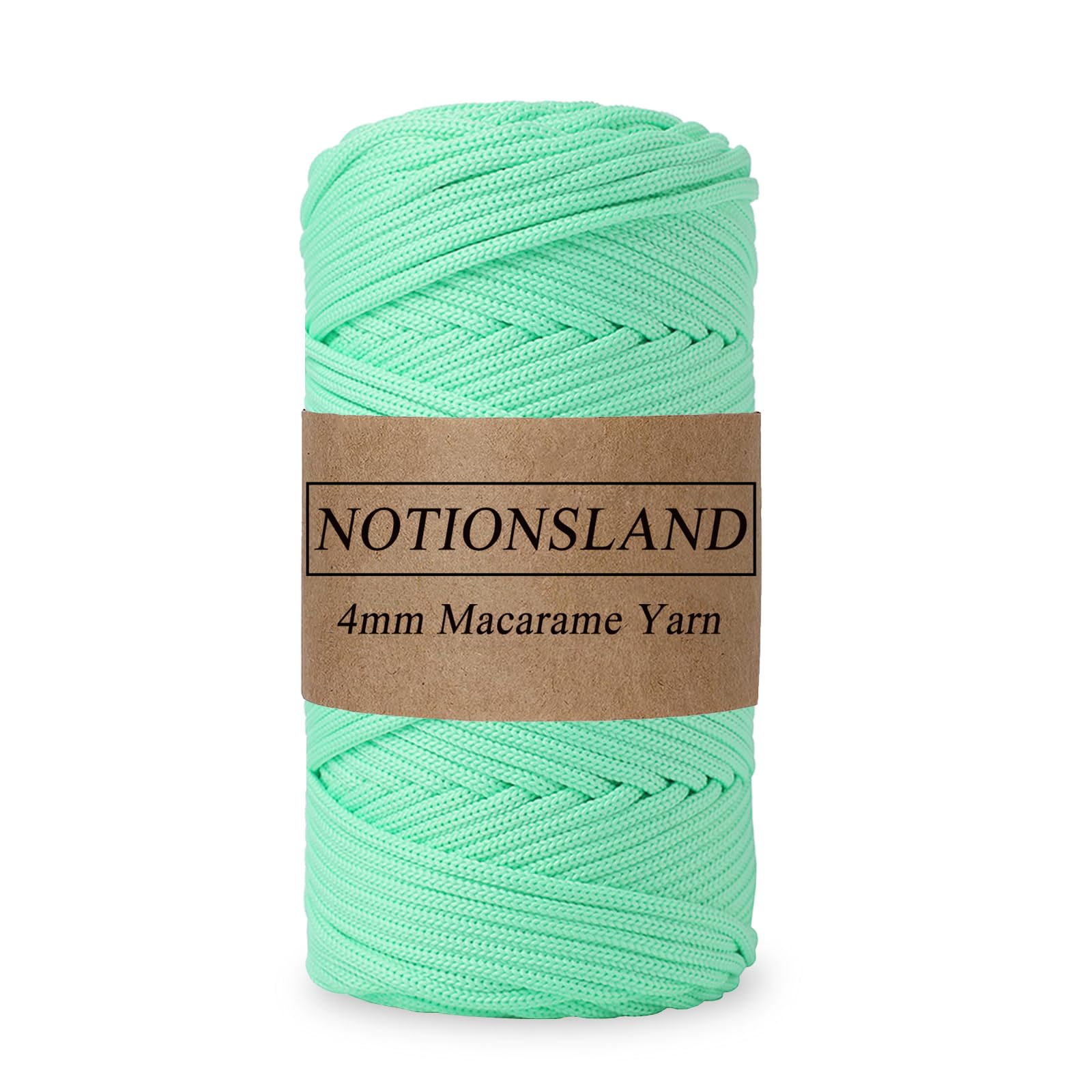 NOTIONSLAND Polyester Cord, meters Polyester Braided 4MM 150 Green-image-63802eec-aca6-429b-a207-8b52e86a54fb-56601