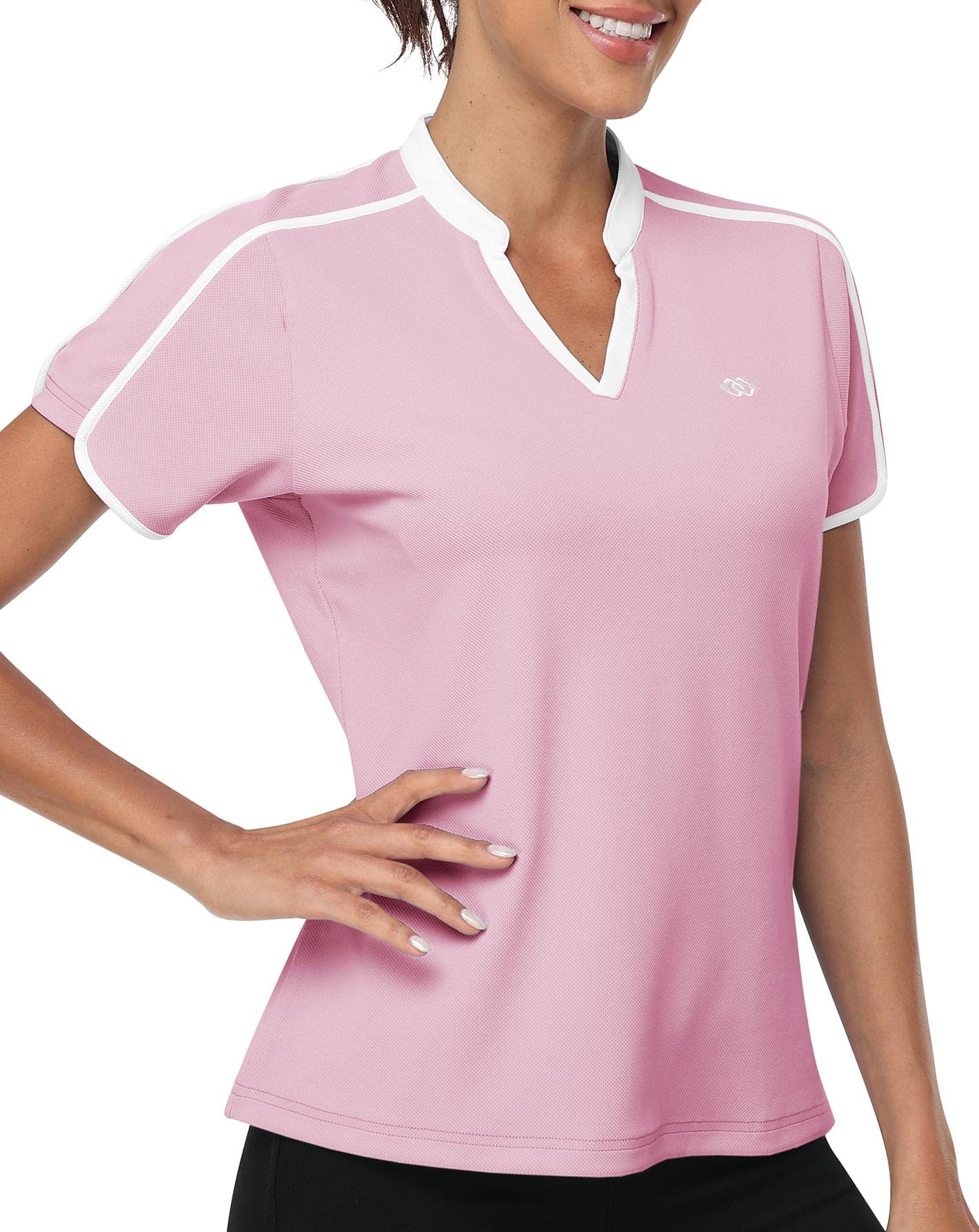 Women's Quick Dry Running T-Shirt - Activewear Yoga Gym Top - Pink XXL - Bargain Price-image-1334dc97-0b21-4915-b197-85607913b797-65679