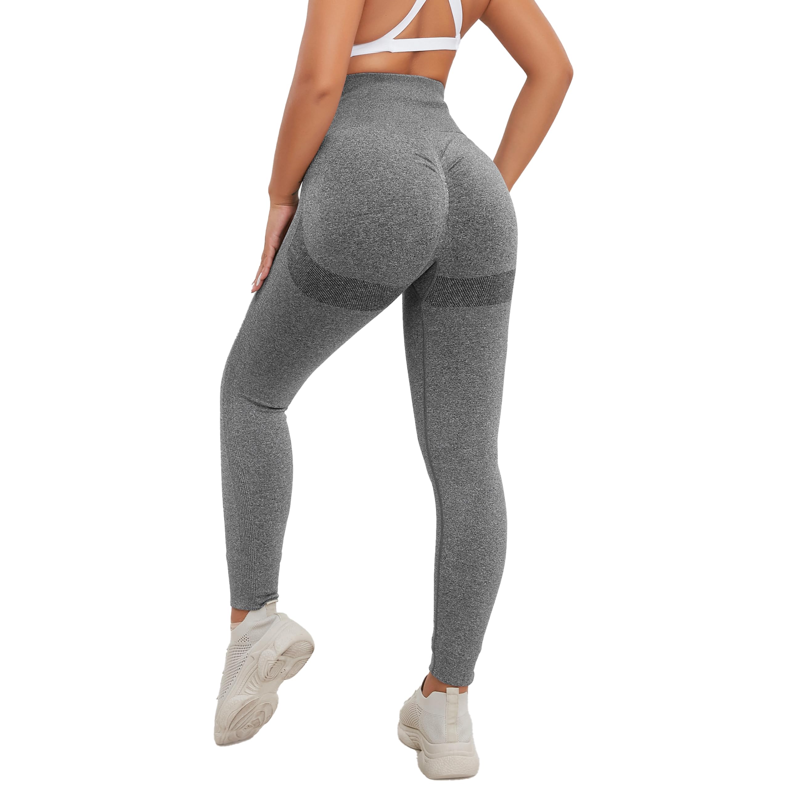 Women's Seamless Gym Leggings Scrunch Bum - Grey M-image-733f5378-a1c7-4f97-b427-d5bc9bce3fe9-94400