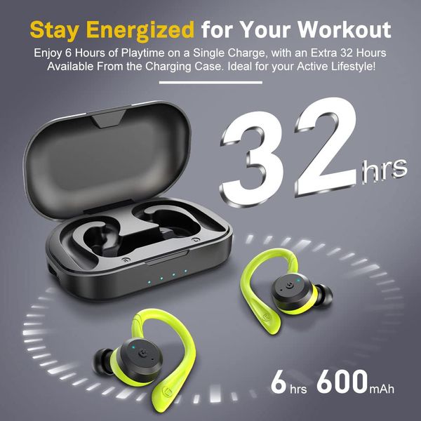 APEKX Bluetooth Headphones True Wireless Earbuds With Charging