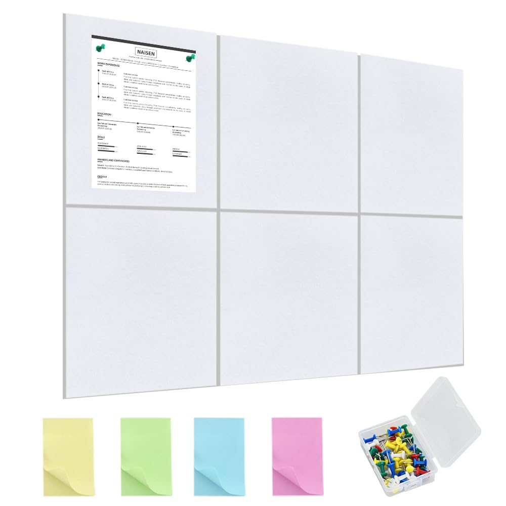 Vuzvuv Cork Board Bar Strips with Pushpins & Sticky 8Pcs White 50-image-955de2fc-de14-403b-be2a-7b9a092f8b88-59761