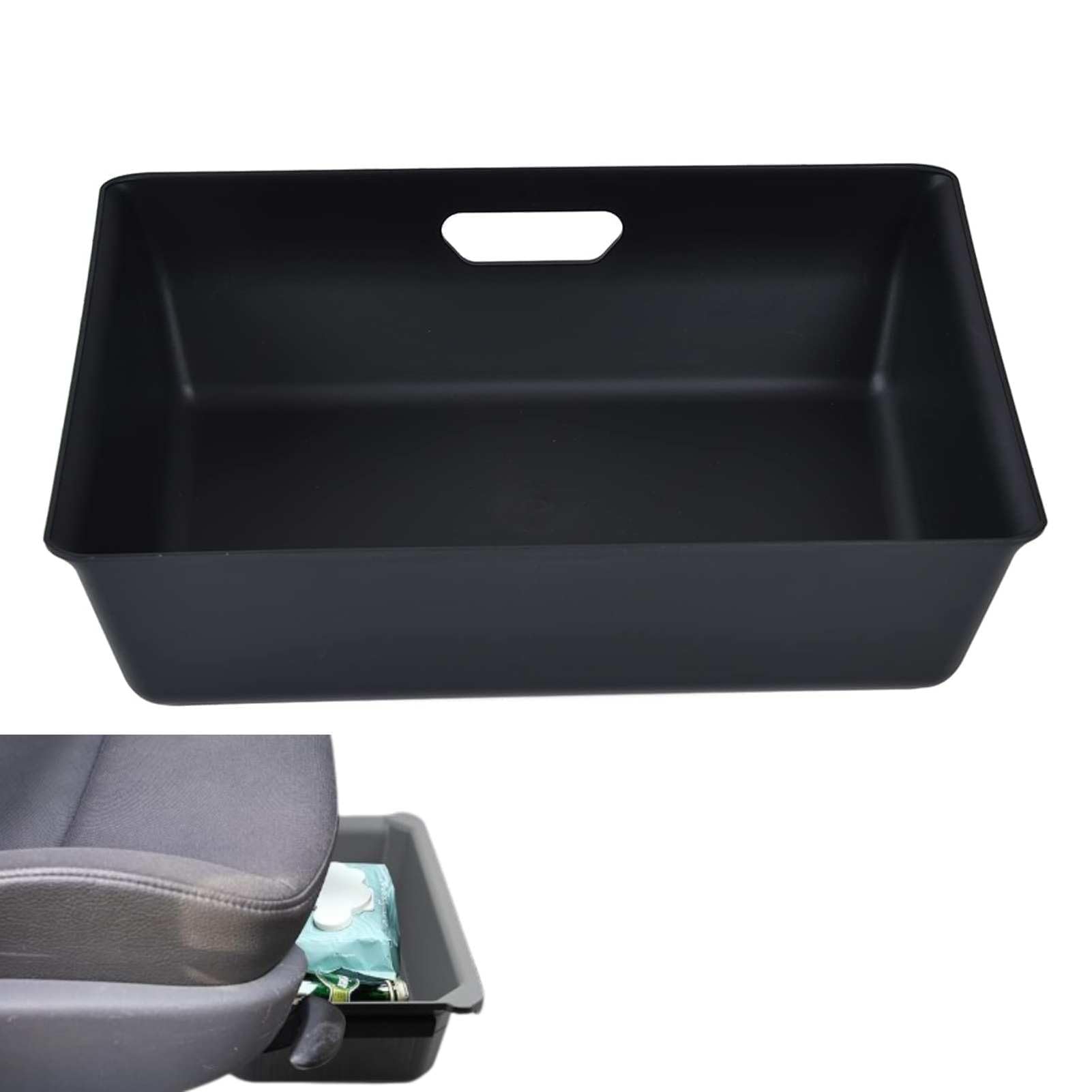 Under Seat Car Organiser Tray - Black-image-90ca33d7-f244-45e5-9d33-90f4701230bd-118727