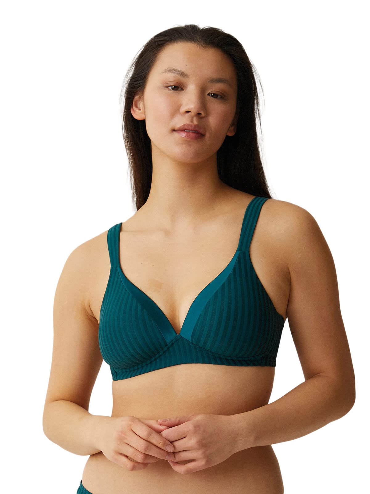 Women's Non-Wired Padded Bra - Dark Green 36C-image-bb727190-590e-496f-8e4b-3122d59f5e14-94757