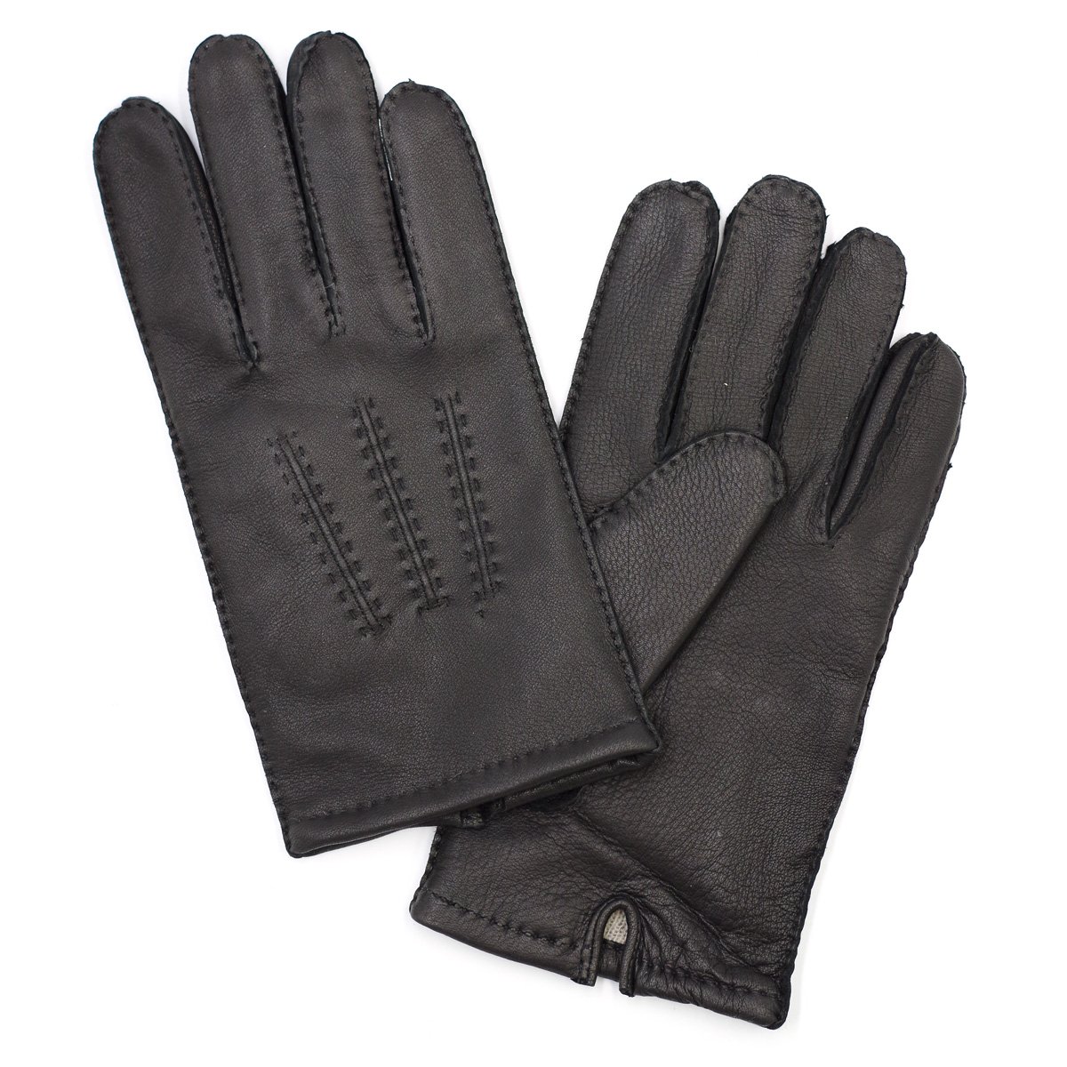Men's Deerskin Leather Gloves - Black L-image-372a725d-e670-4a1d-a19c-7428e6035ae4-111430