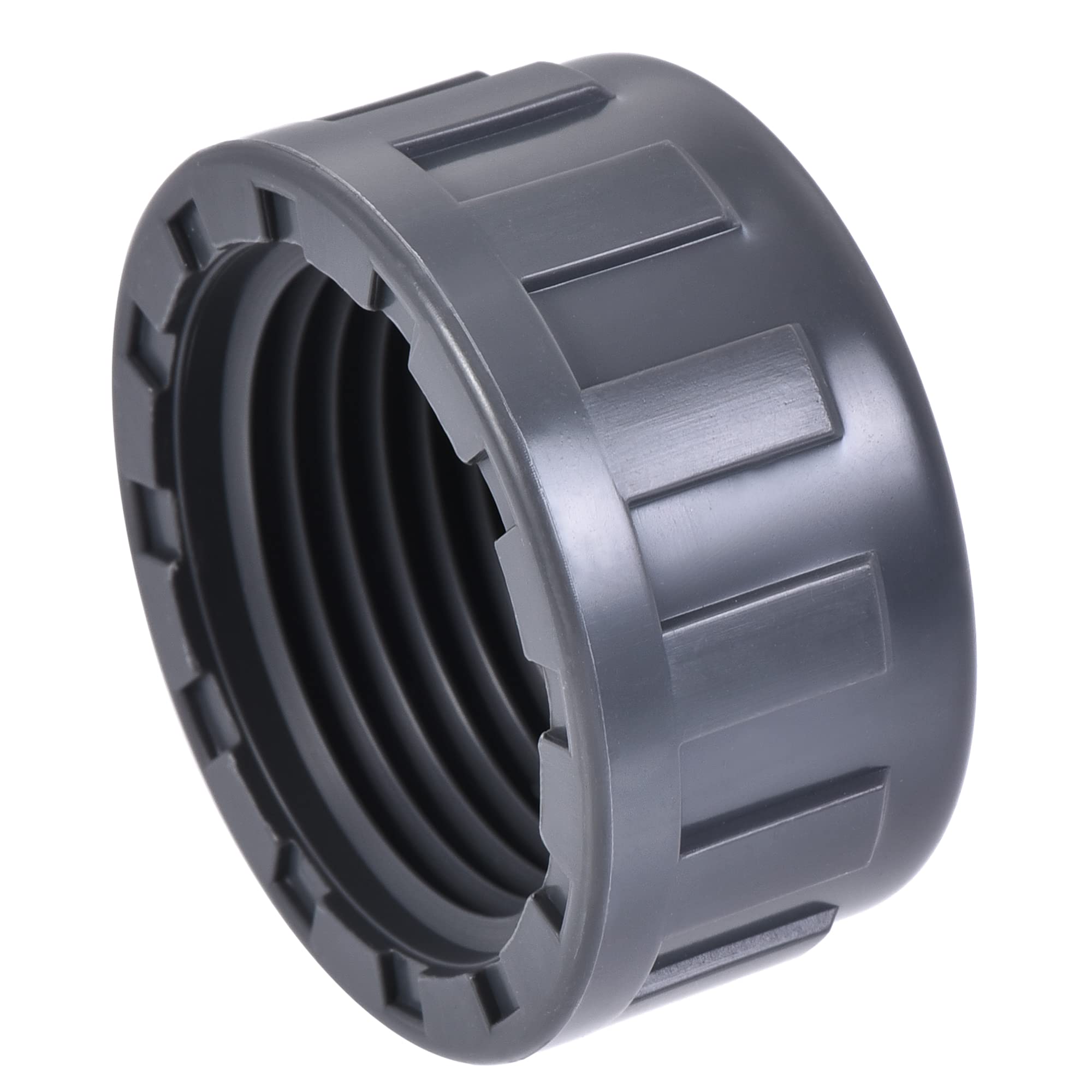 PVC Pipe Fitting Cap, 1PT Female Thread, Weather-Resistant for Garden & Outdoor Water Pipes, 6 Pack - Great Value