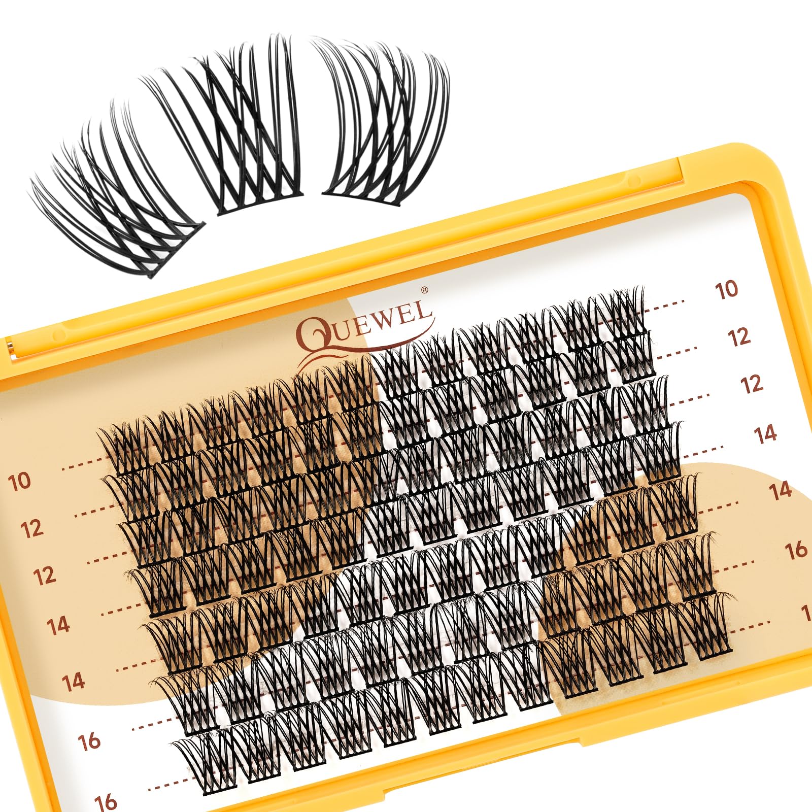 QUEWEL Lash Clusters MIX 10-16mm - Soft, Lightweight, DIY Eyelash Extensions for Beginners-image-95a2af5b-743e-473a-aa0d-e0f5e92875ec-57610