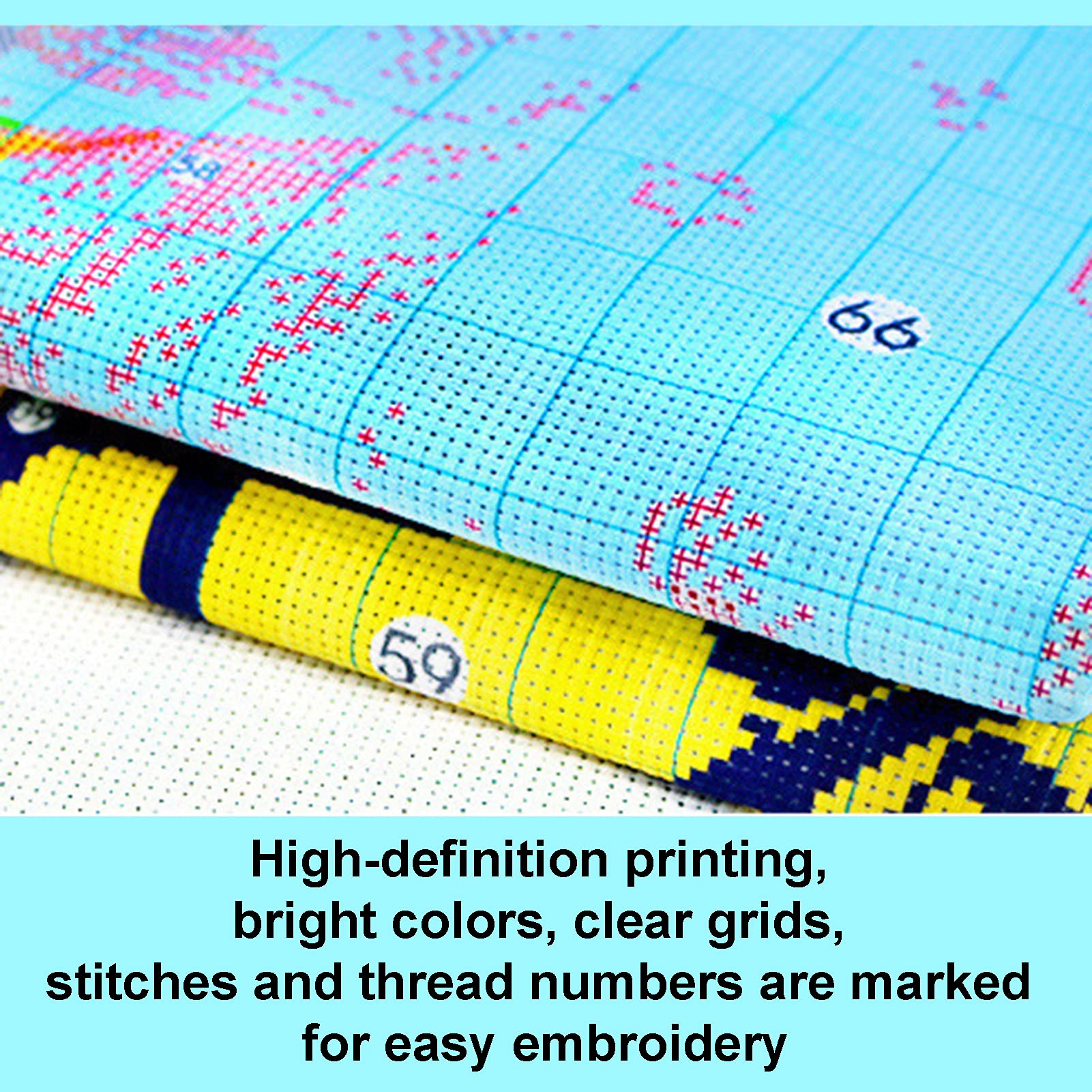 thumbnail image 2 of DIY Cross Stitch Counted Kits Stamped Kit Cross-Stitching Pattern... 2 of 9